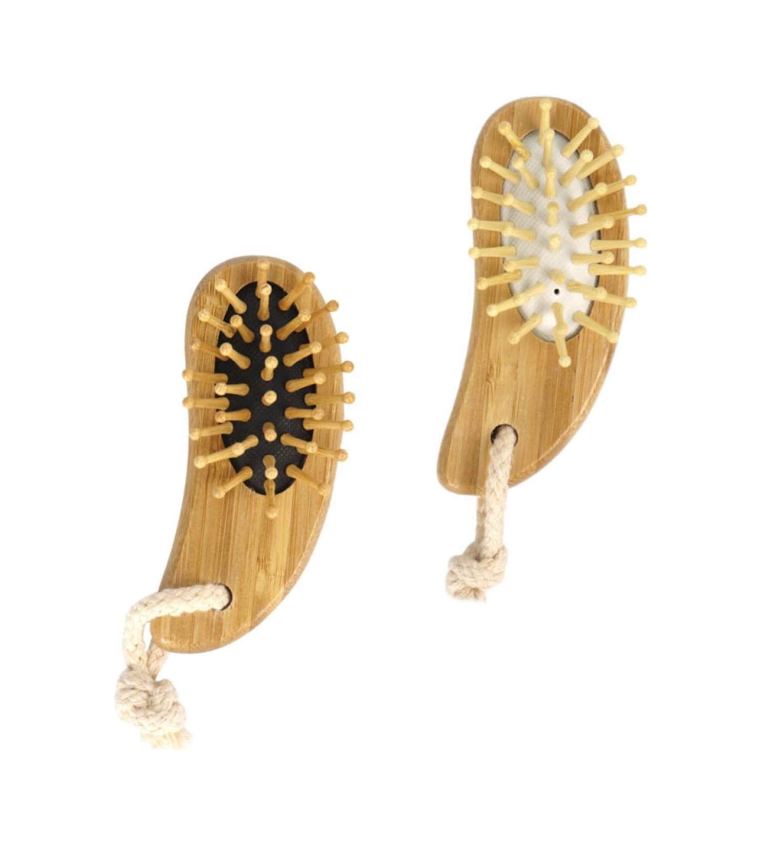 Buy 2-Piece Beech Wood Hair Comb Set - Antistatic Scalp Massage & Combat Hair Struggles - Perfect for Women - Buy Online on GoSupps.com