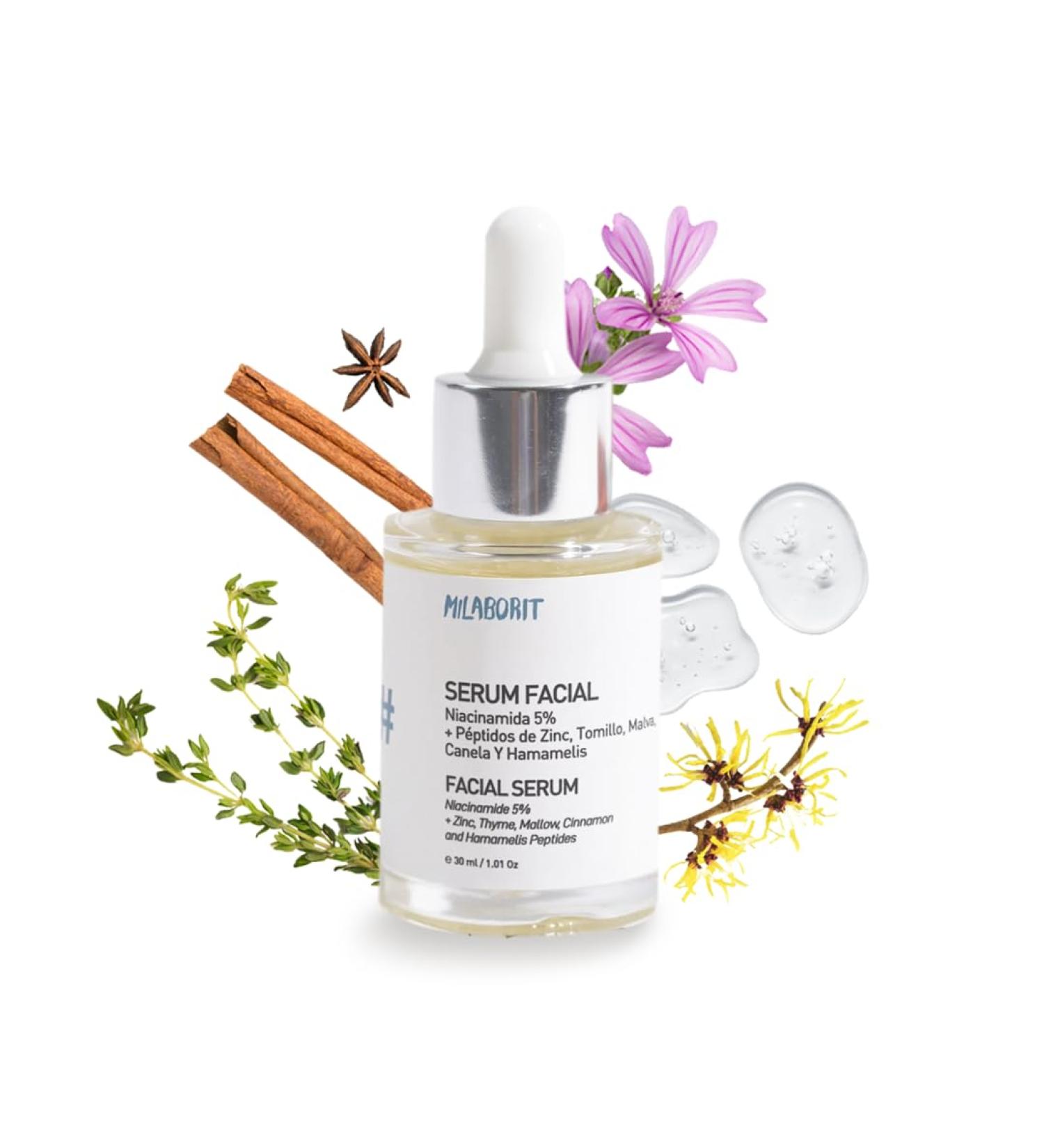 Mila B3 Niacinamide 5% Face Serum - Acne & Pore Minimizer Zinc & Thyme Vegan Clean & Cruelty-Free - 1 fl oz - Buy Online on GoSupps.com