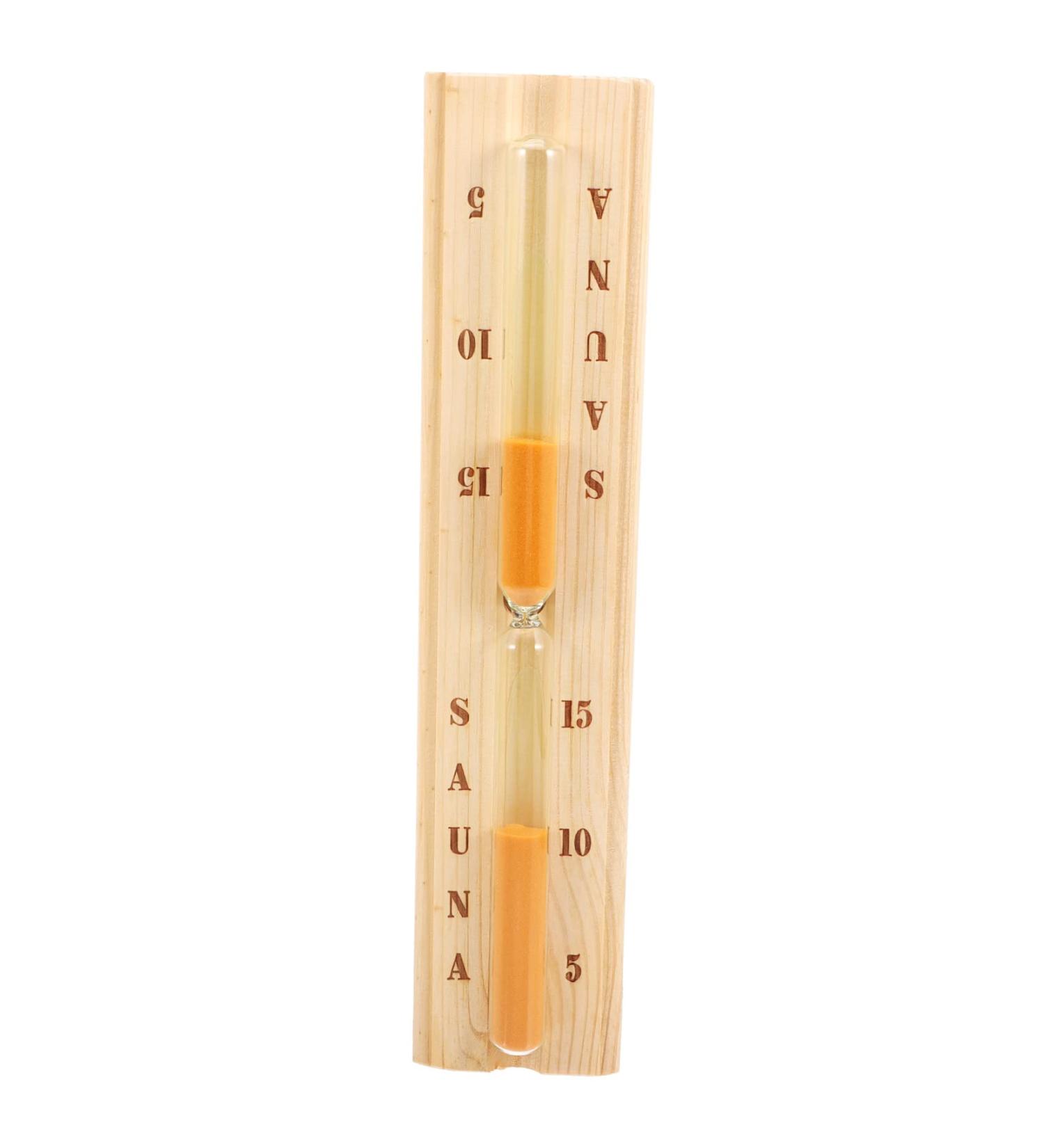 Doitool 15-Minute Sandwatch Timer - Wood Sauna Timer Hourglass for Home & Gym | Perfect 15-Minute Countdown for Sauna Sessions - Buy Online on GoSupps.com