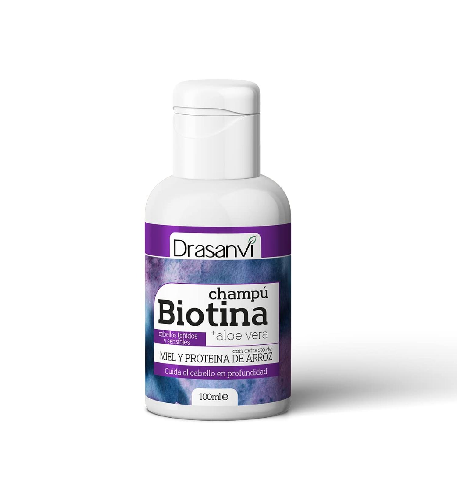 Biotina and aloe vera shampoo colored and sensitive hair 100 ml