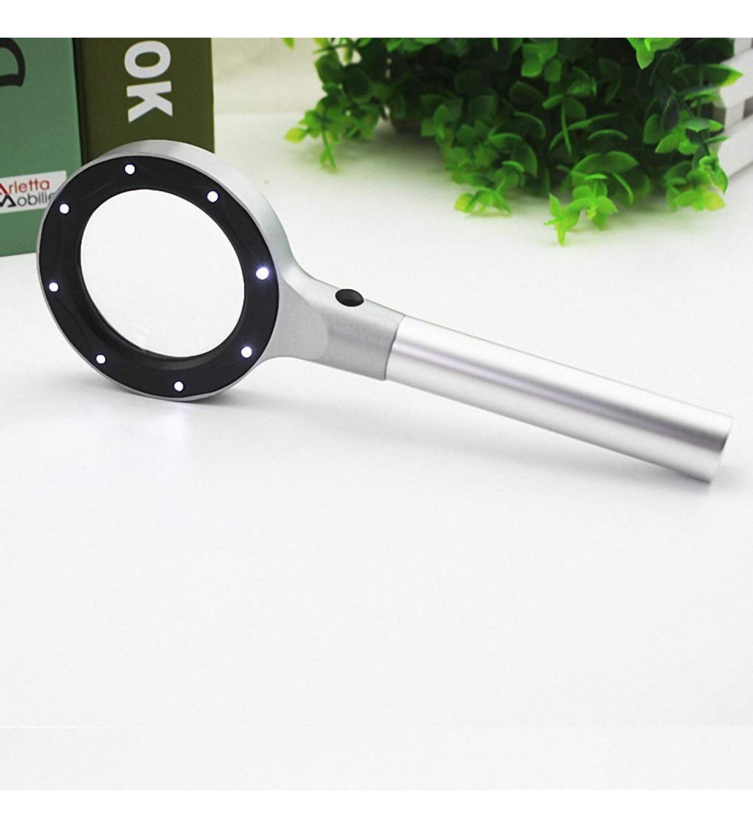 Magnifying Glass Hand-held Metal Mirror Acrylic Optical Lens magnified 30 Times Lightweight and Resistant to Falling Made in China - Buy Online on GoSupps.com