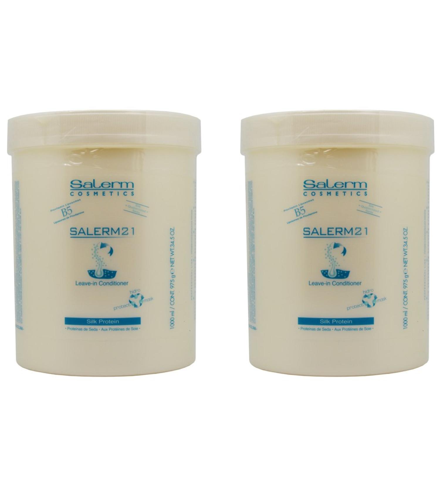 Salerm 21 B5 Silk Protein Leave-in Conditioner 34.5oz / 1000ml Pack of 2