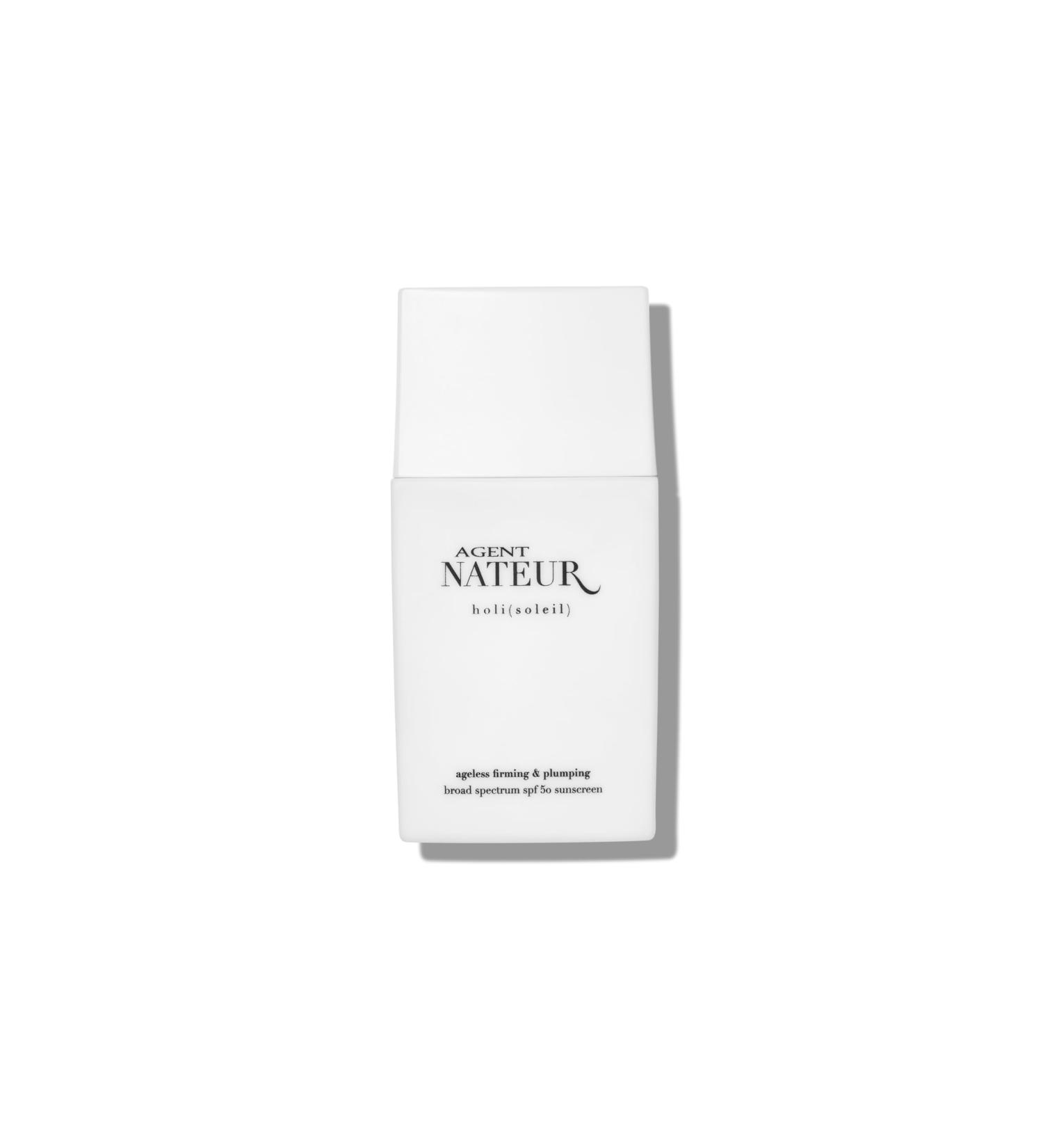 Agent Nateur - holi (soleil) Ageless Firming + Plumping SPF 50 | Luxury Non-Toxic Clean Skincare Reef Friendly (1 Fl Oz)