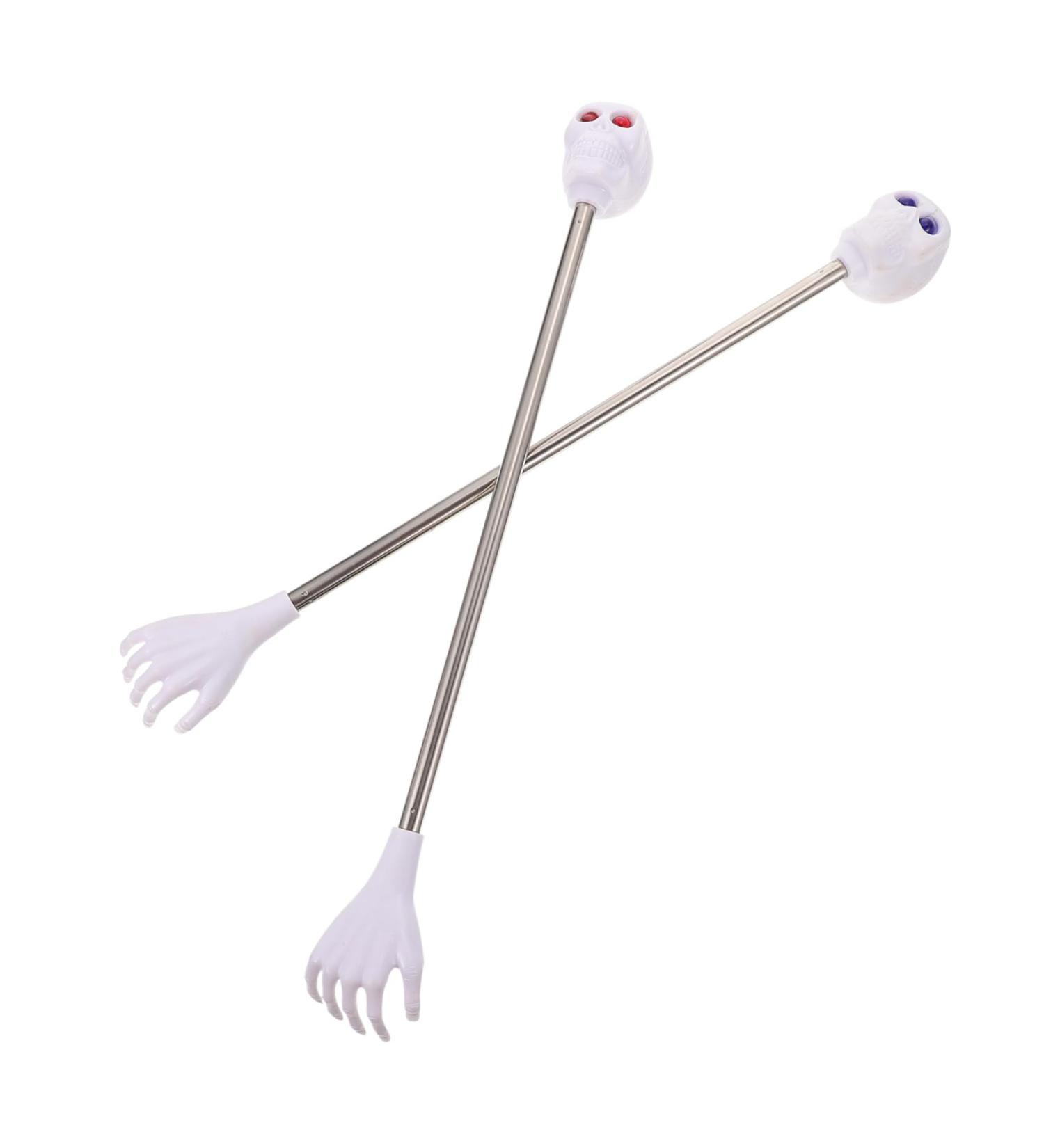 Buy Halloween Back Scratchers - 2-Piece Ghost Head Tick Rod & Brass Massager for Back & Head Relief - Buy Online on GoSupps.com