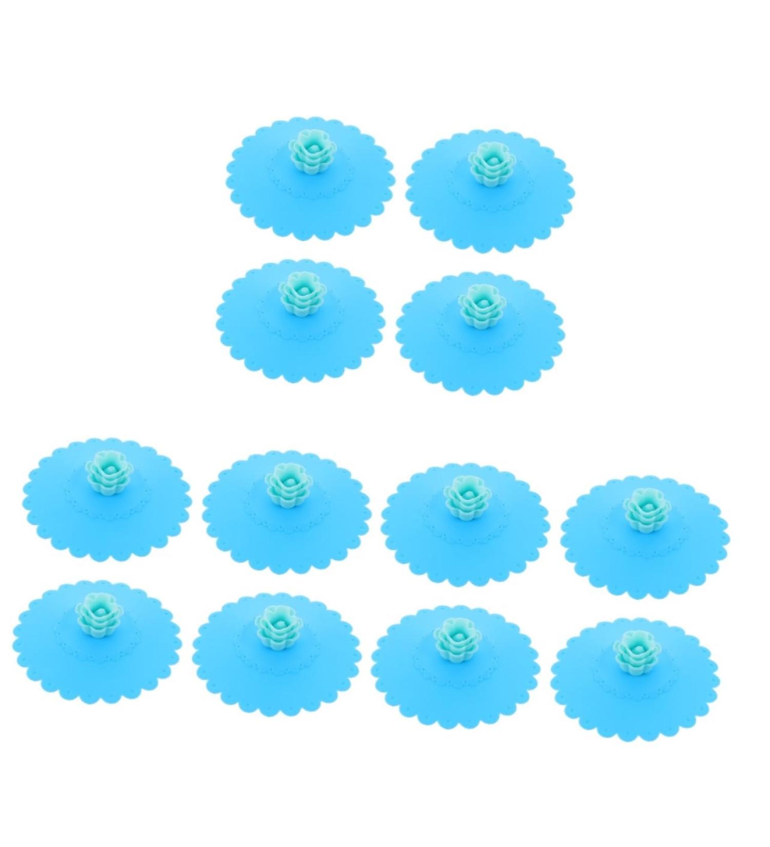 Alipis 12 Pcs Silicone Cup Lid Coffee Mugs Coffee Mug Lid Cover Silicone Leakproof Cup Lid Drink Cup Round 11x11x3cmx3pcs Light Bluex3pcs - Buy Online on GoSupps.com