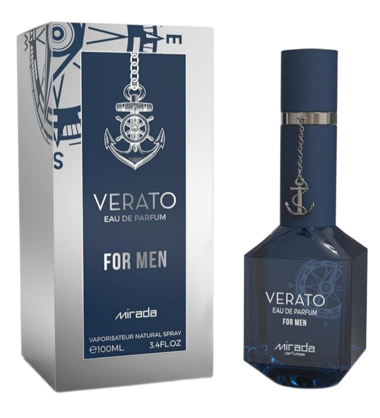MIRADA Verato Man Men's Eau de Parfum (EDP) 3.4 FL. Oz (100ml) Men s Perfume with Notes of Lemon Lime Bergamot Star Anise Olive Blossom Guaiac Wood Leather Tobacco Vanilla Tonka Bean - Buy Online on GoSupps.com