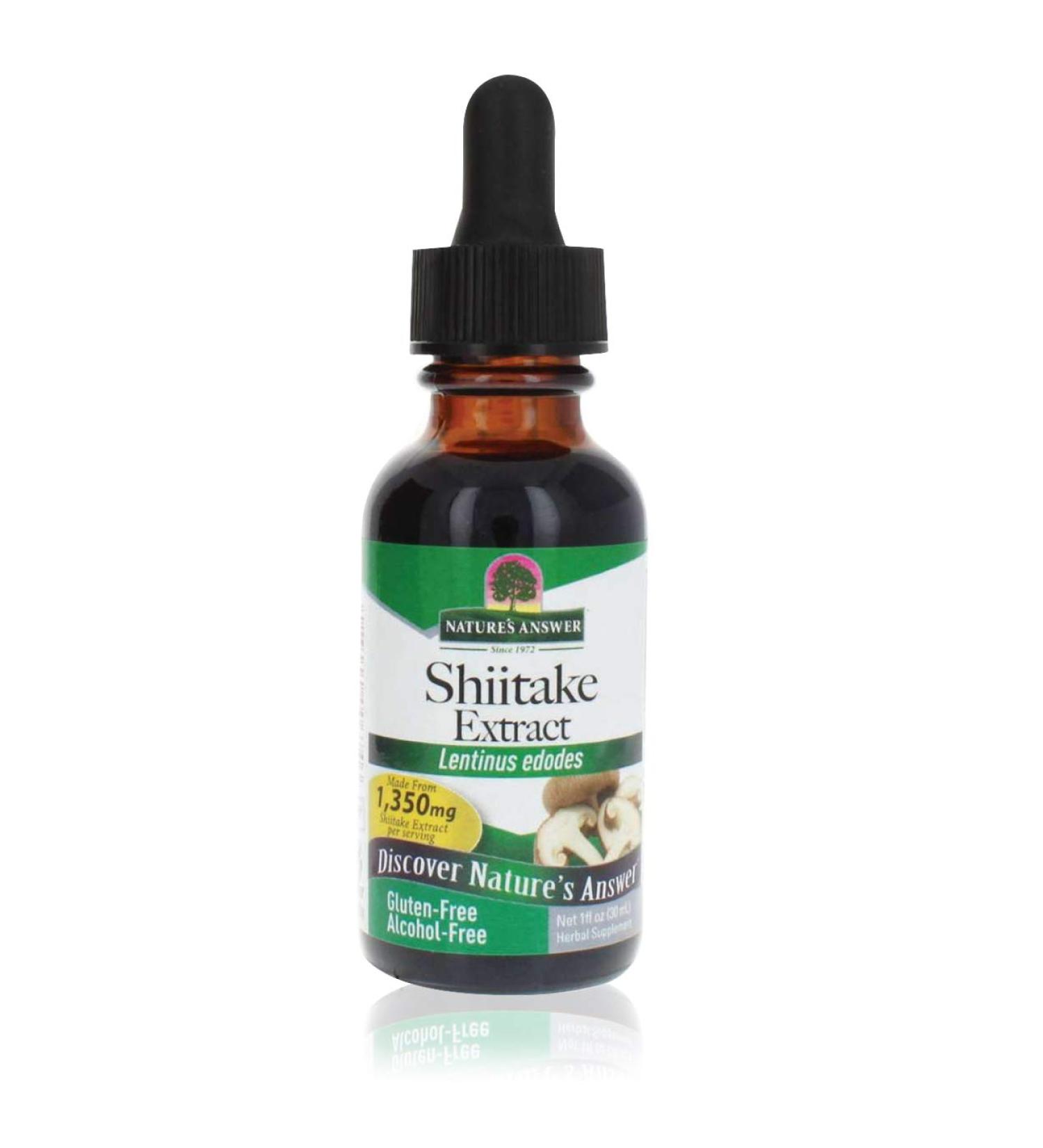 Nature's Answer Shiitake Mushroom Extract | Alcohol-Free | 1 fl oz | Health & Wellness Support - Buy Online on GoSupps.com