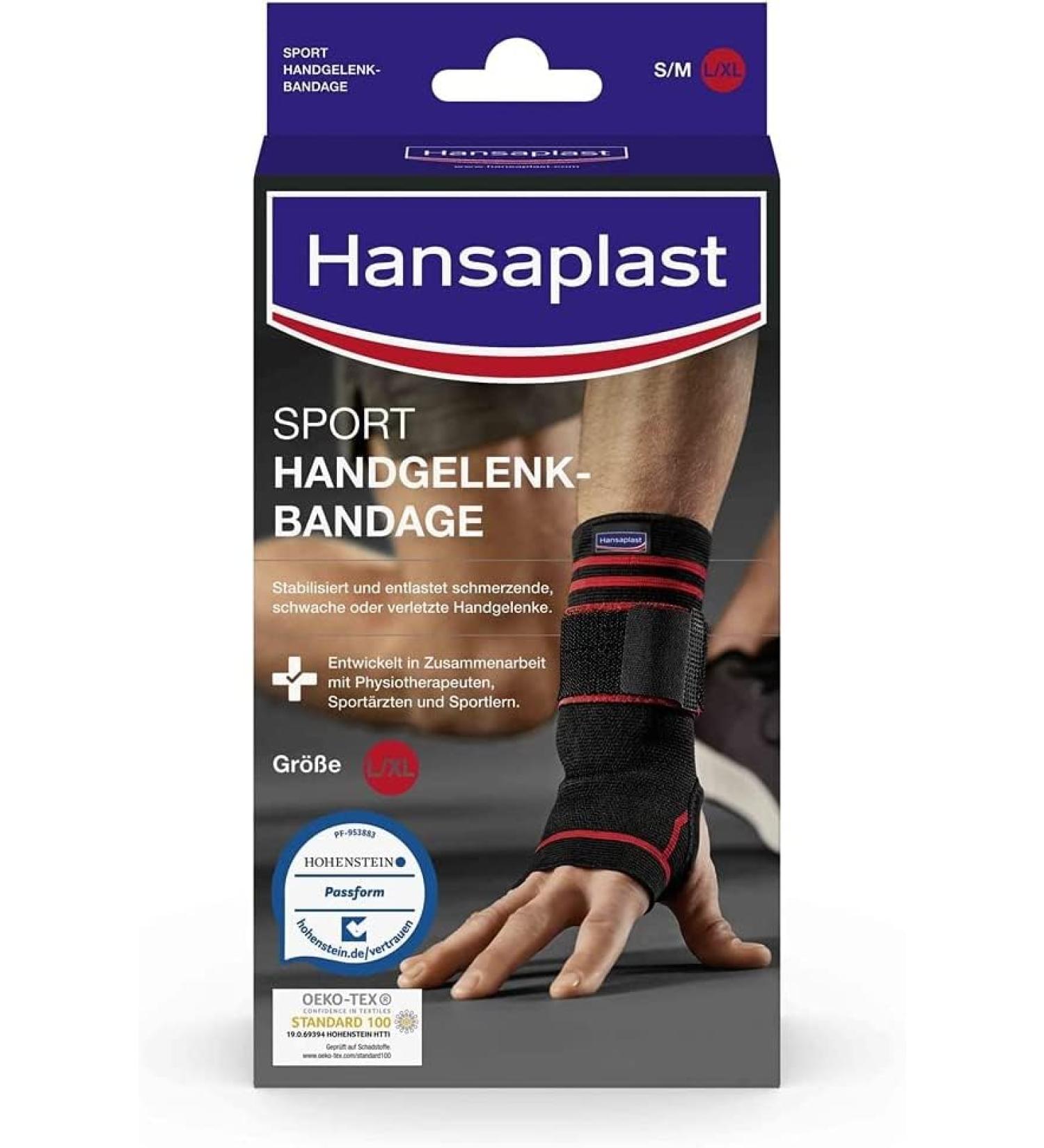 HANSAPLAST Sport Wrist Bandage Size L/XL - Optimal Support for Athletes | Buy Now! - Buy Online on GoSupps.com