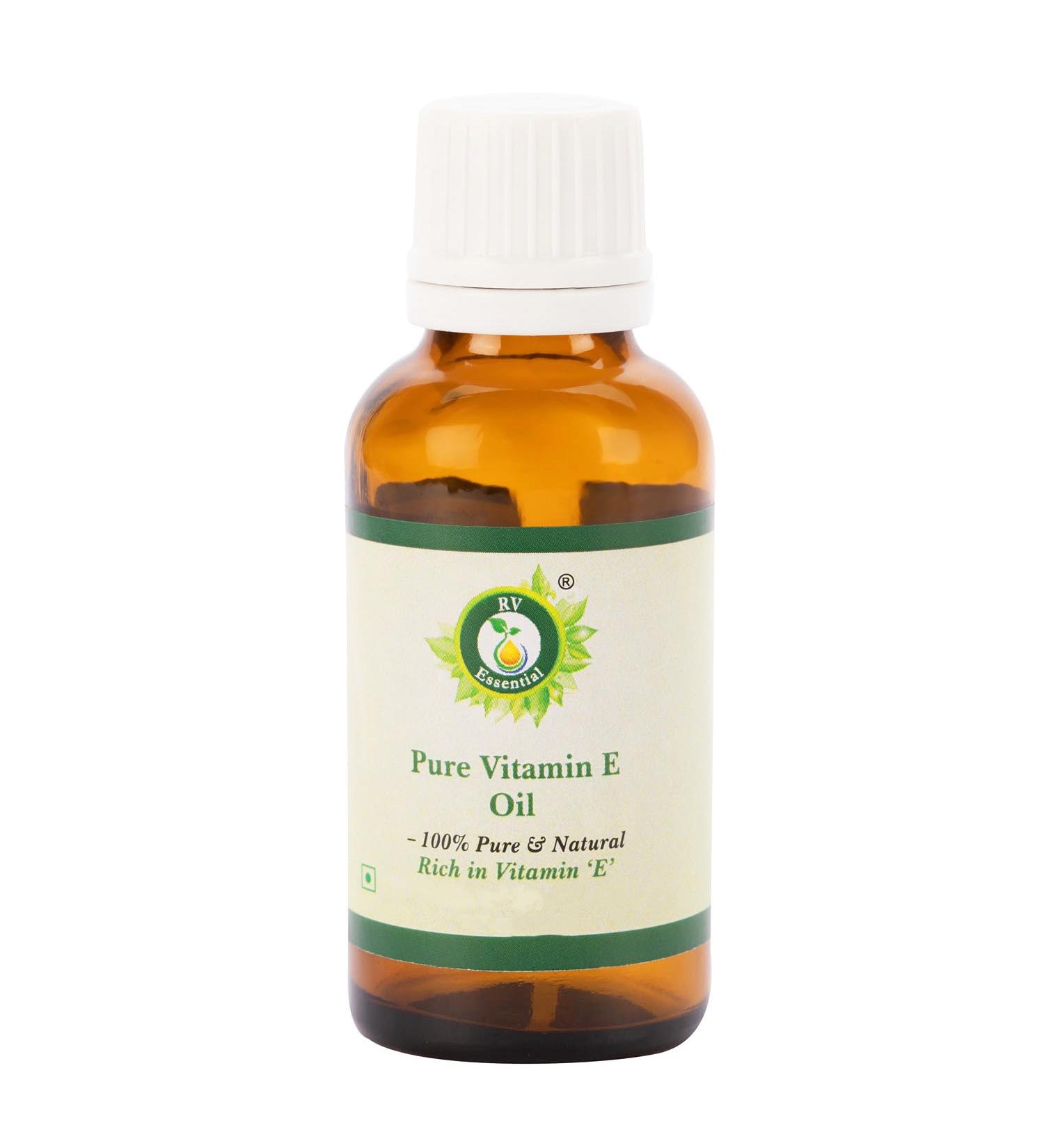 Buy R V Essential Pure Vitamin E Oil 10ml - 100% Pure Rich in Vitamin E - International Shipping Available - Buy Online on GoSupps.com