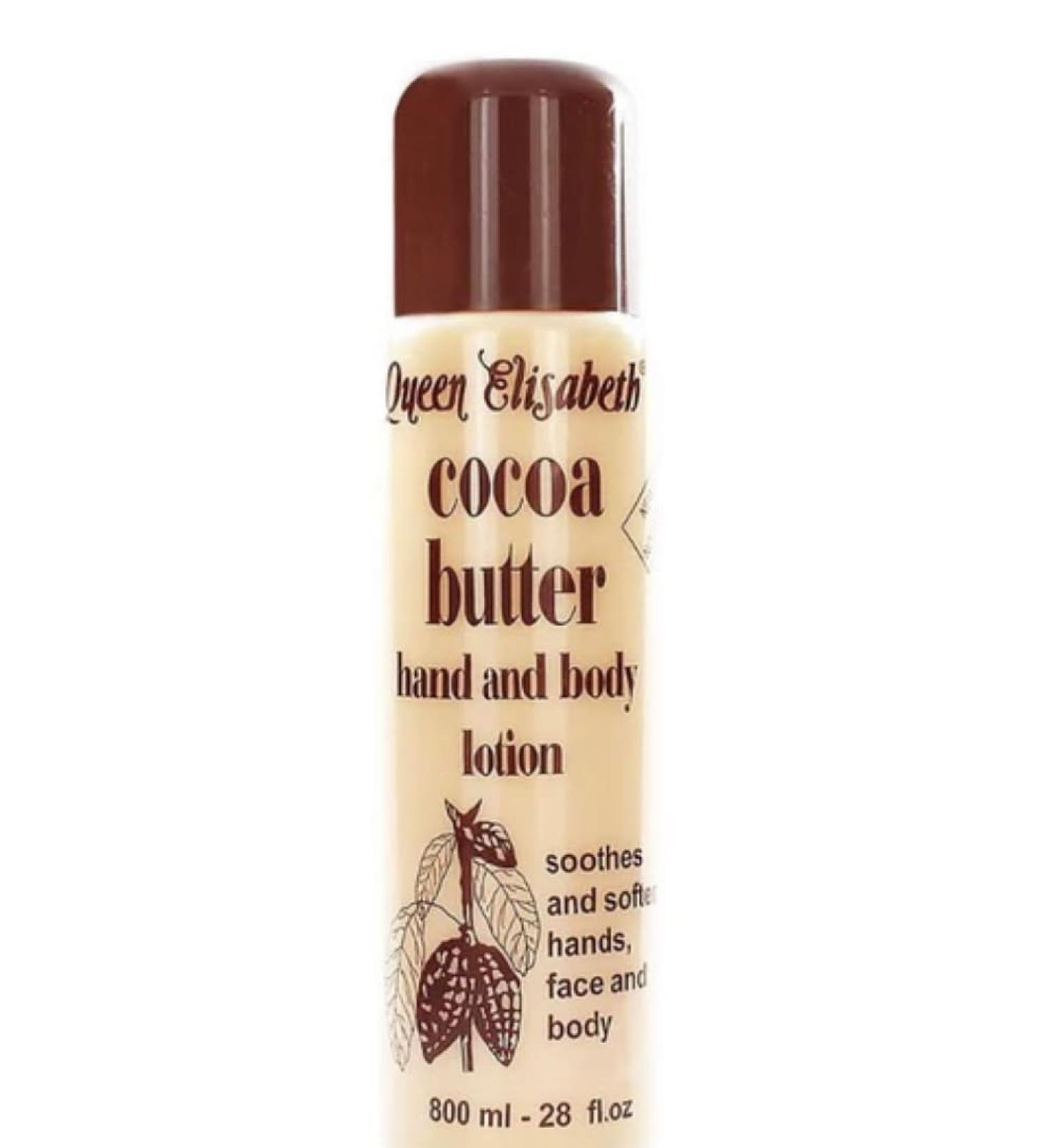 Queen Elisabeth Cocoa Butter Hand and Body Cream 17.6 oz (800mls