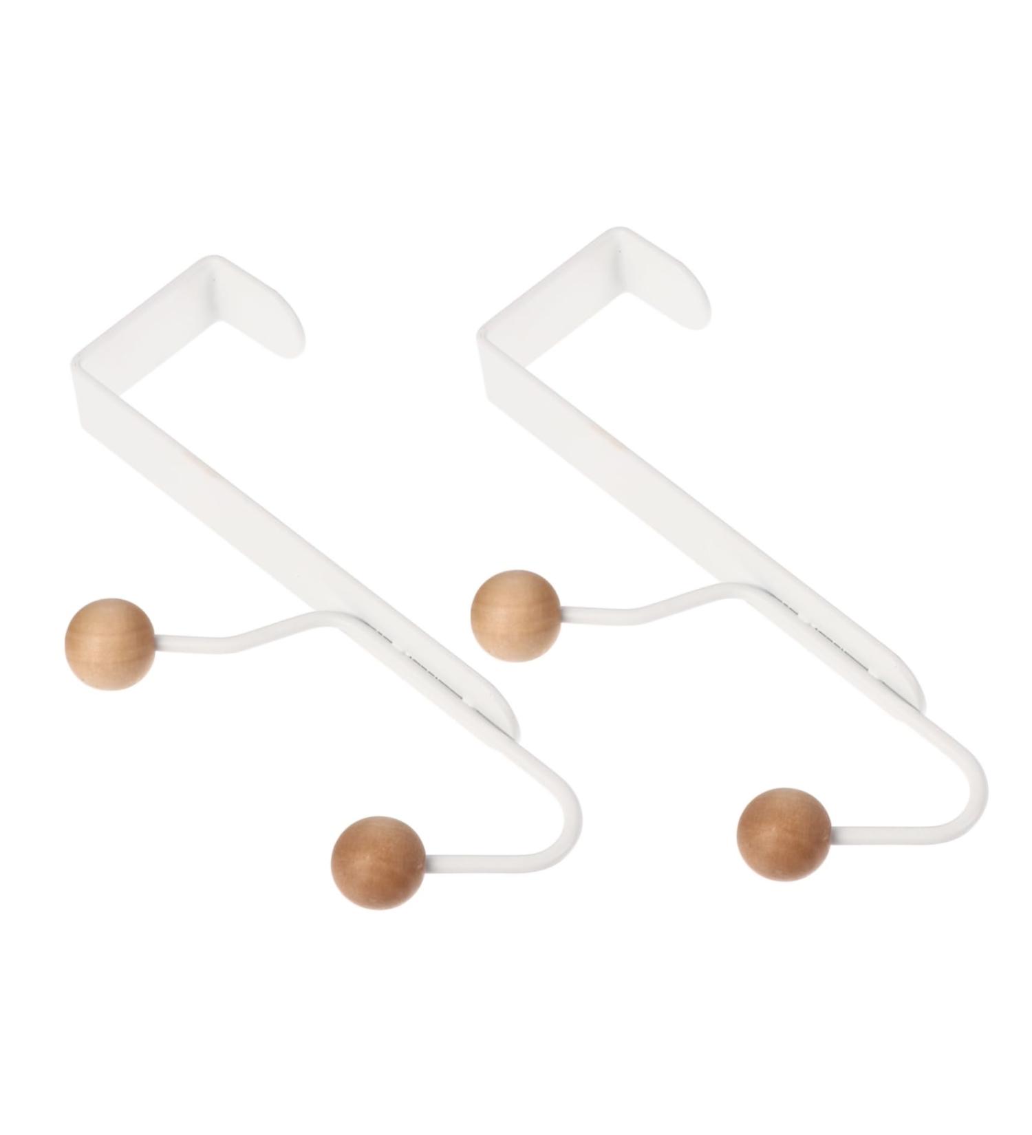 PRETYZOOM 2pcs Hook up Clothes Hanger Door Back Hat Hook White Bathroom Towel Hooks Clothes Hook No Punching - Buy Online on GoSupps.com
