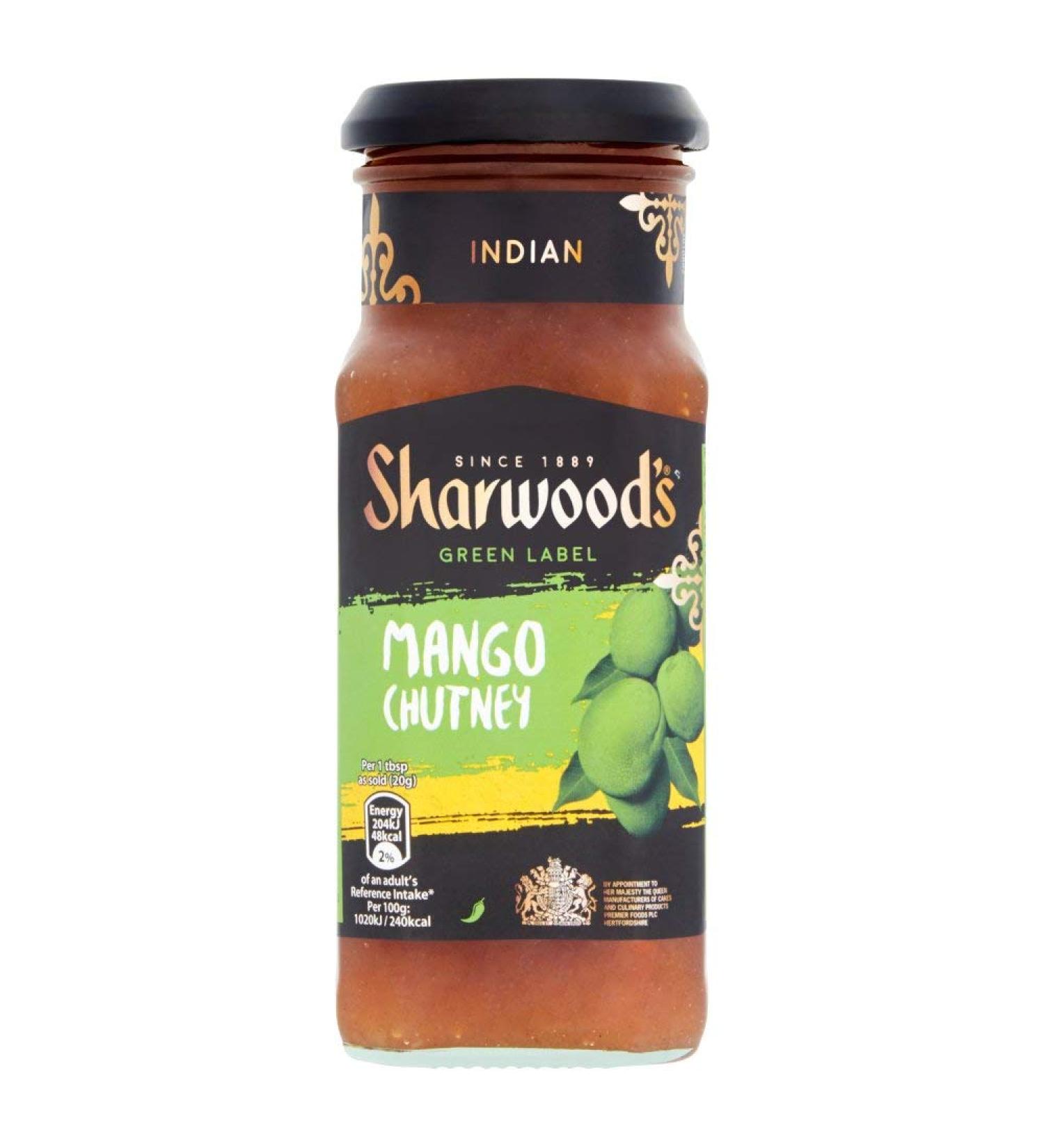 Schwartz Schwartz Sharwoods Green Label Chutney Lot de 8 chutney 360 g