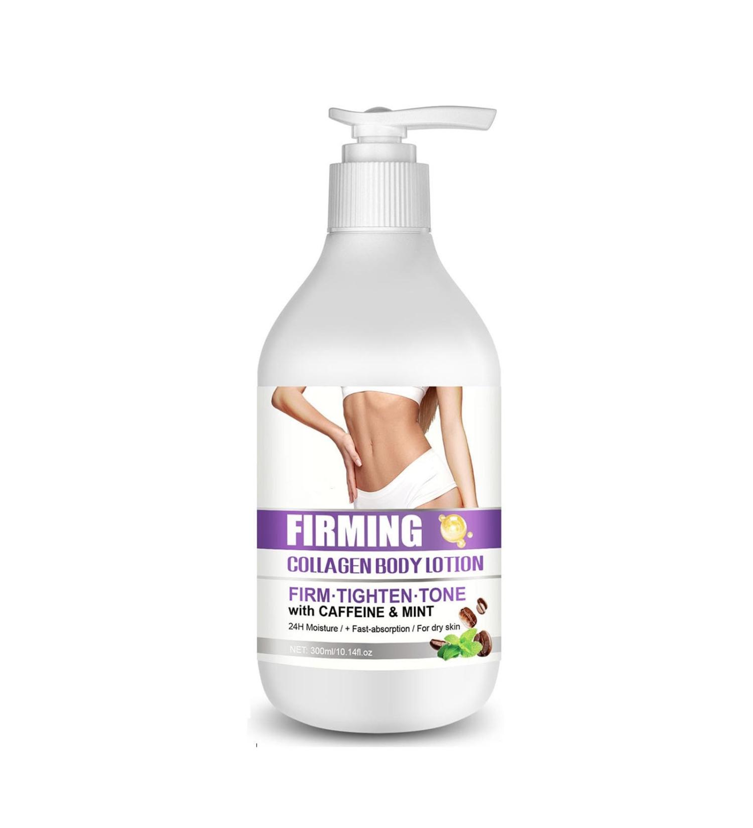 Collagen Cream Skin Care Body Lotion 10.15oz Collagen & Caffeine Face Cream & Body Lotion Skin Tightening + Tightening Body Moisturizers Enhances Elasticity For Younger Looking Skin - Buy Online on GoSupps.com