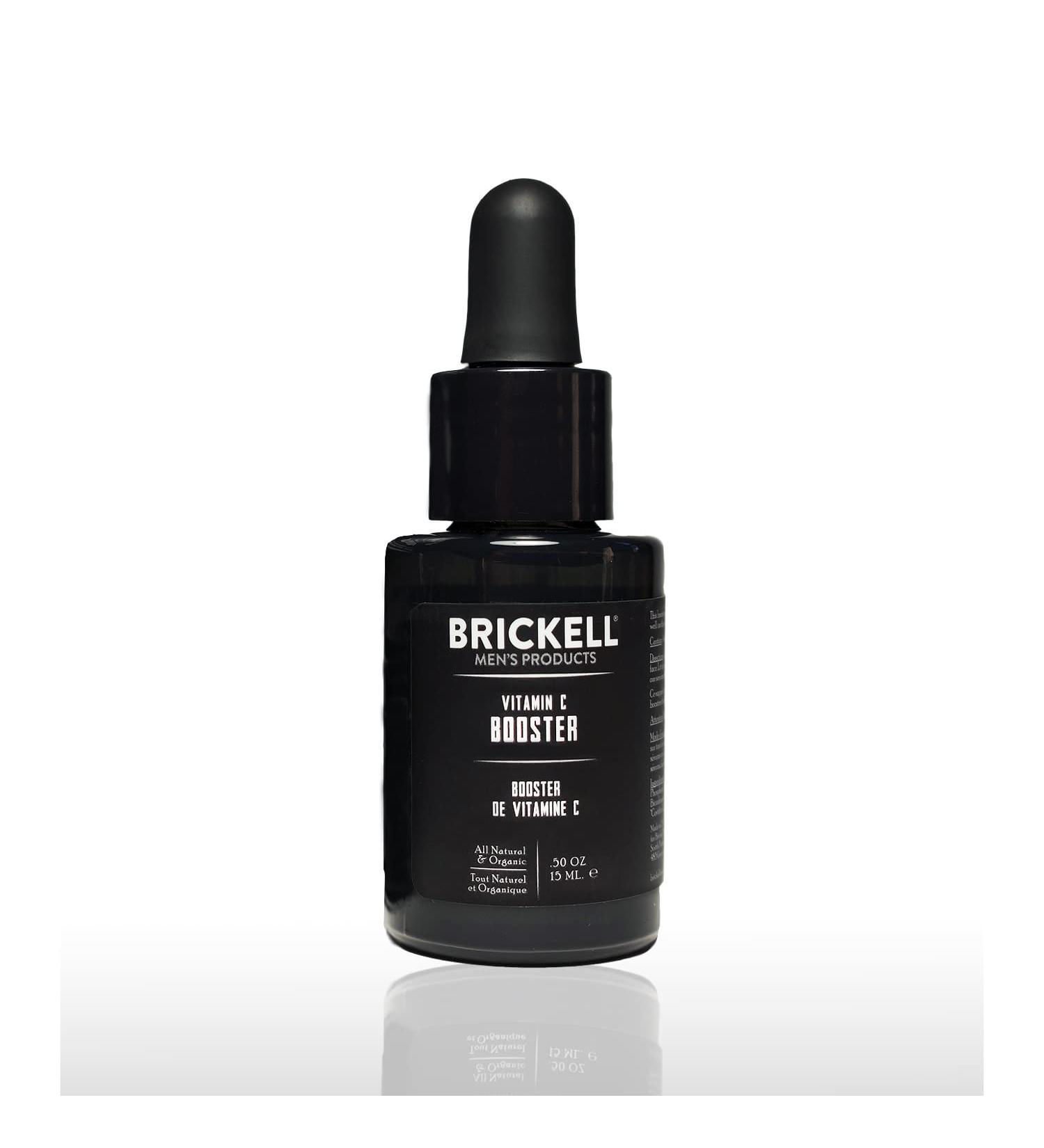 Buy Brickell Men's Vitamin C Booster Serum - Natural Anti-Aging Face Serum for Collagen & Wrinkle Defense | 0.5 oz Unscented - International Shipping Available - Buy Online on GoSupps.com