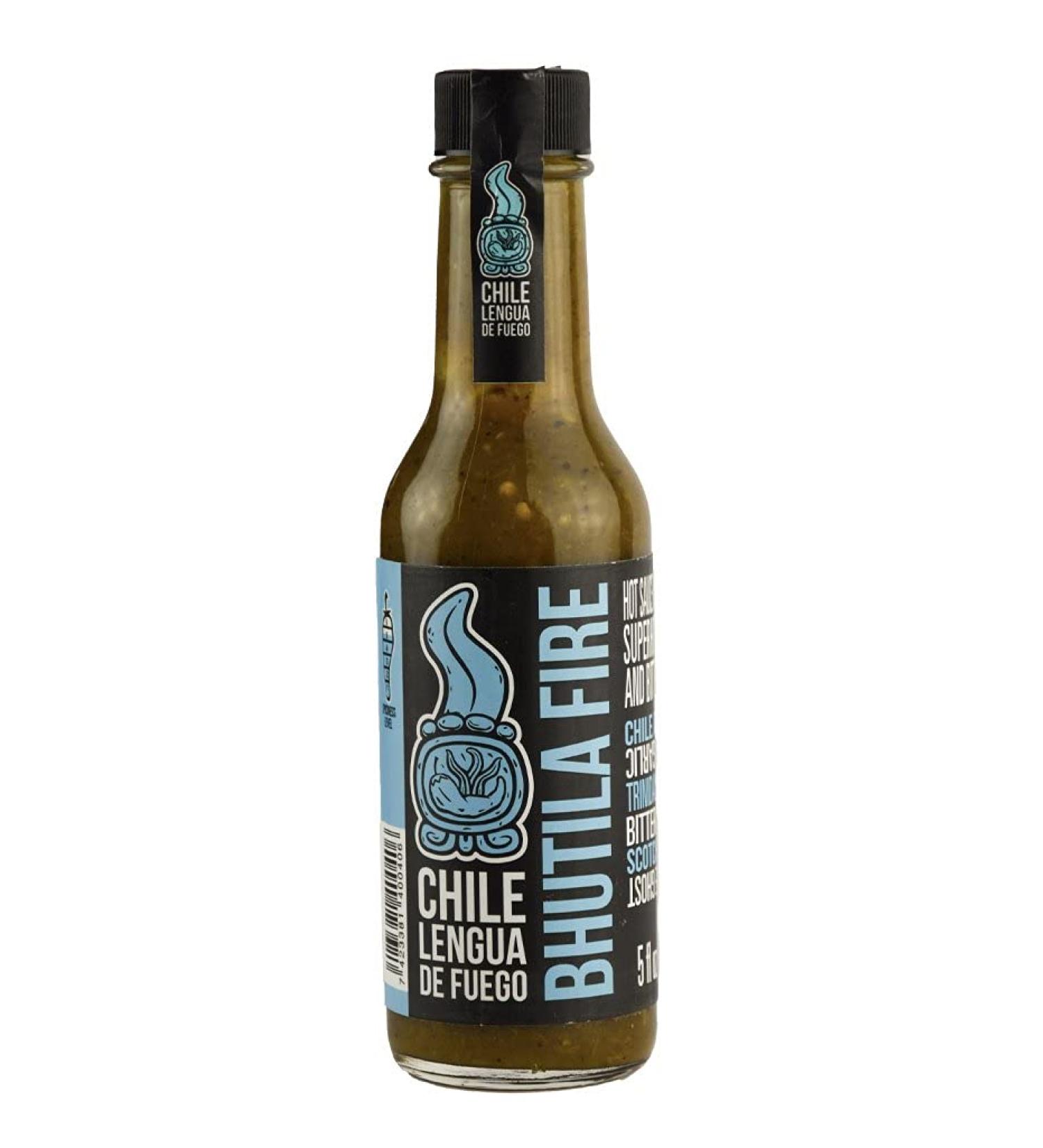 Bhutila Fire Hot Sauce 5 Fl Oz - Authentic Chile Lengua de Fuego | Spicy and Bold Flavor - Pack of 1 - Buy Online on GoSupps.com