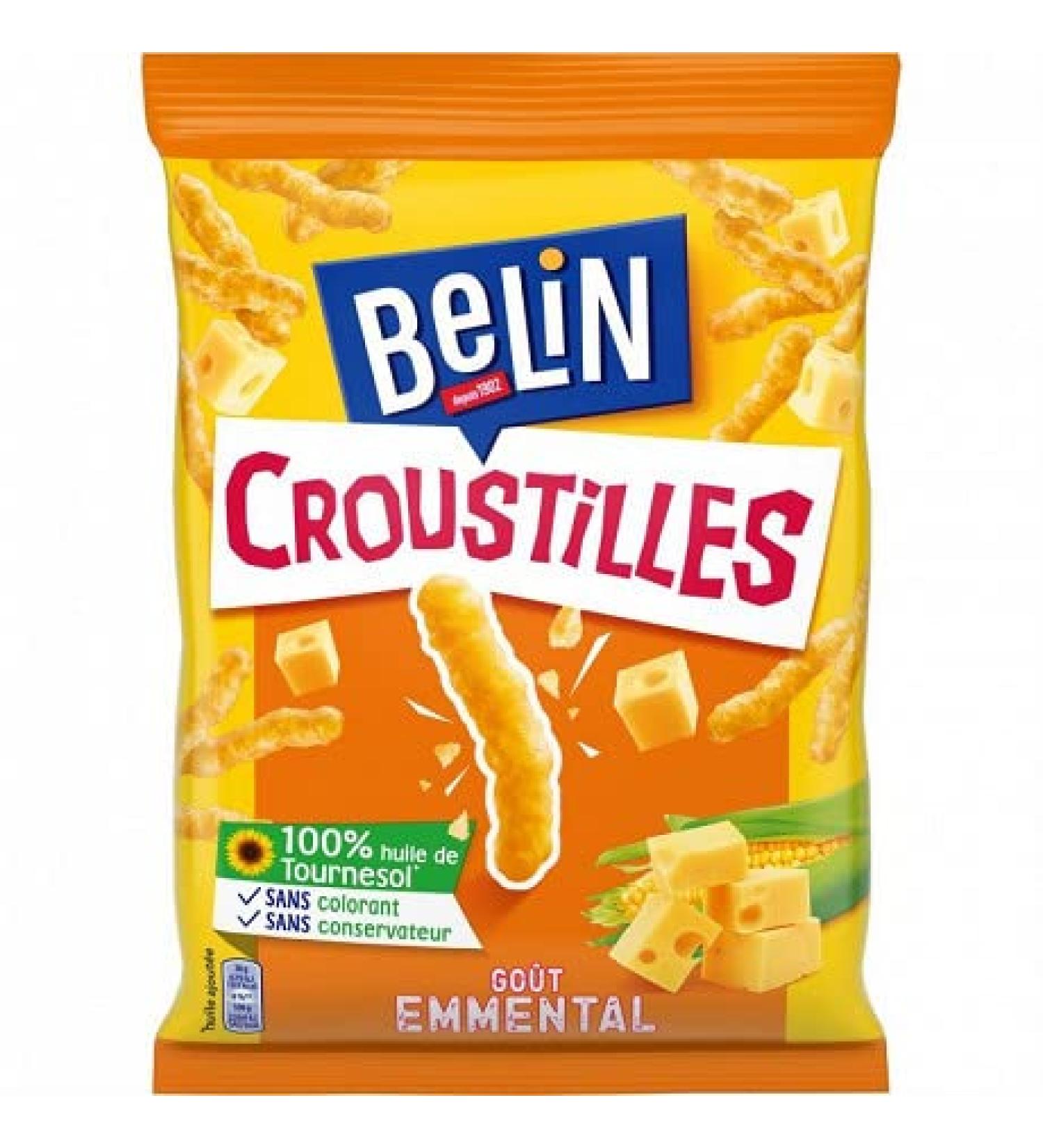 BELIN - Emmental Crisps 88G - Four Items