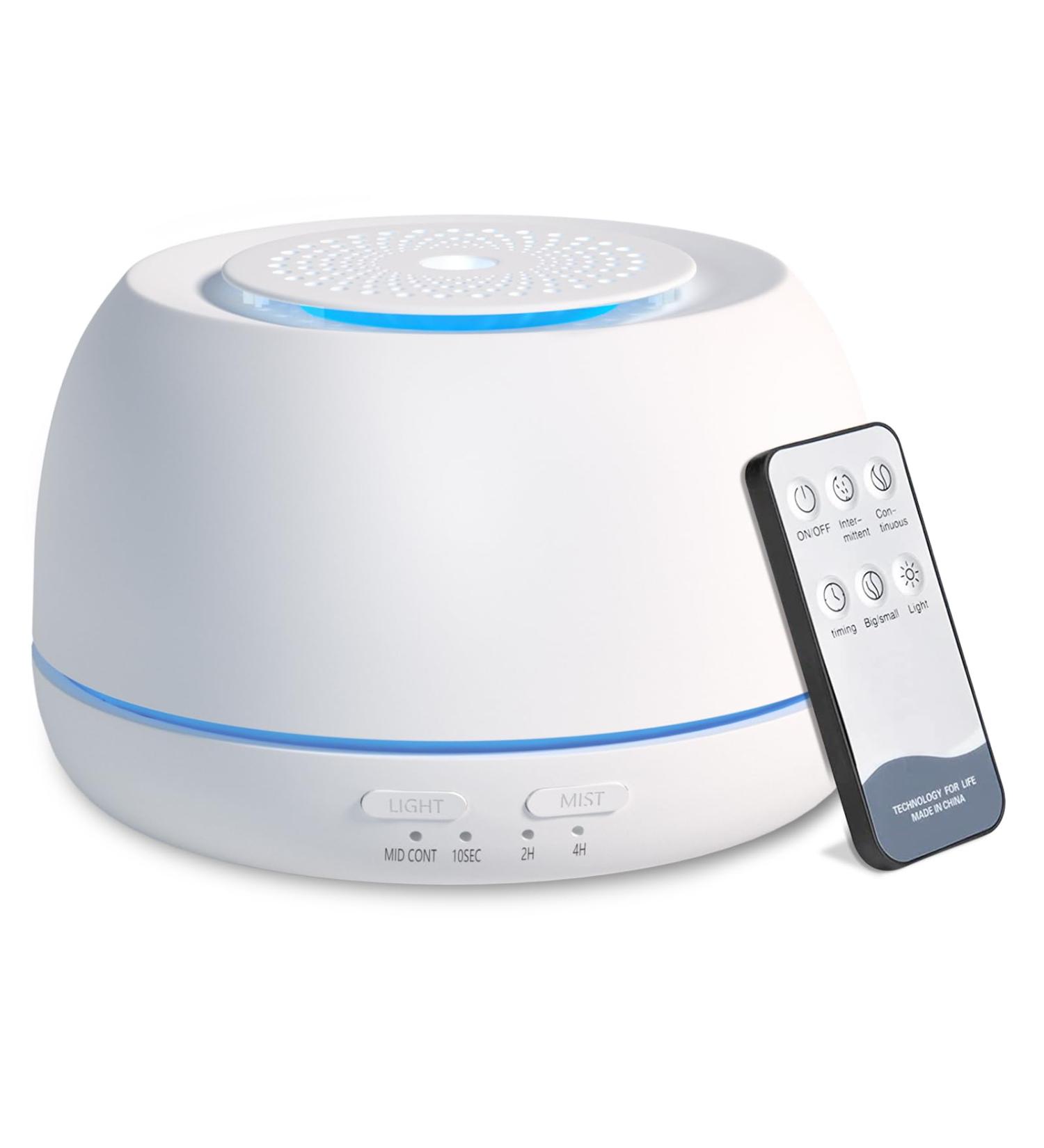 300ML Taigucat Essential Oil Diffuser | Aroma Humidifier with 14 LED Lights & USB C Cable - White | Home Bedroom Scent Nebulizer - Buy Online on GoSupps.com