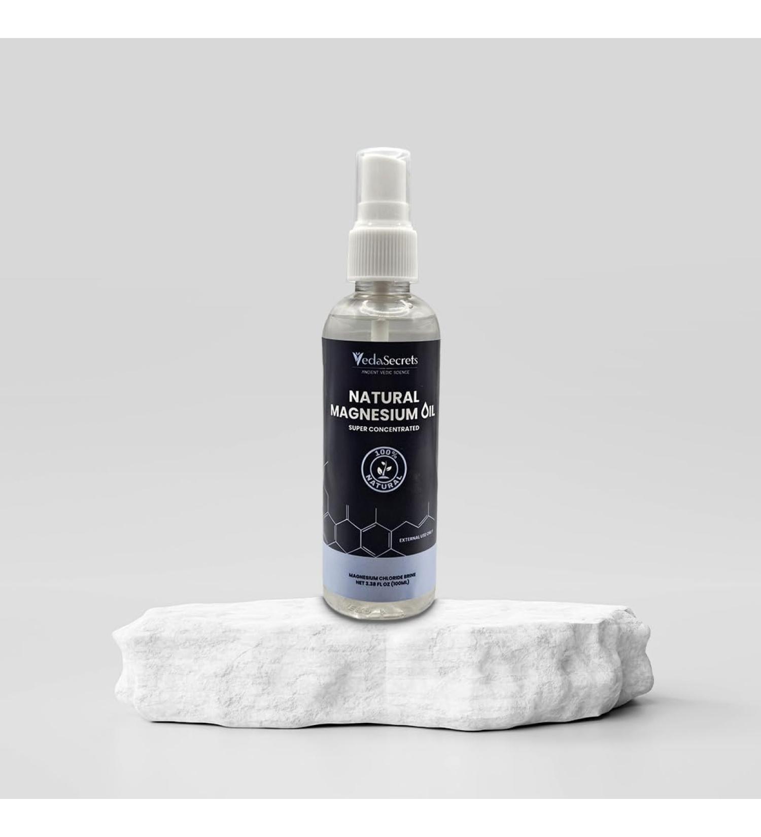 Natural Magnesium Oil | 100ML | Supports Bone Health & Relaxation | Helps Reduce Discomfort | Fast-Absorbing & Water-Soluble 3.38 Fl Oz (Pack of 1) - Buy Online on GoSupps.com