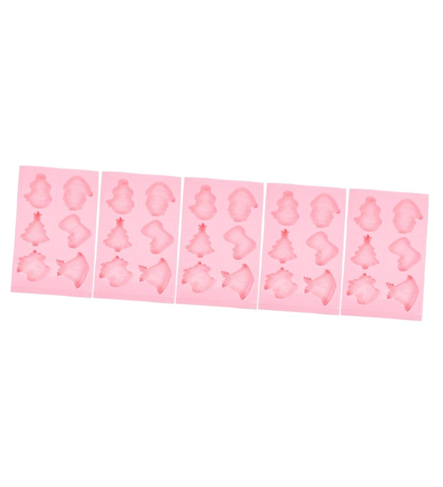 MAGICLULU 5pcs Fruit Cake Mold Clay Molds Silicone Bakeware Biscuit DIY Mould Baking Mold Dessert Mould Non Stick Candy Mold Santa Cake Mold Non Stick Fondant Mold Sample Silica Gel Popsicle 32X18CMx5pcs - Buy Online on GoSupps.com