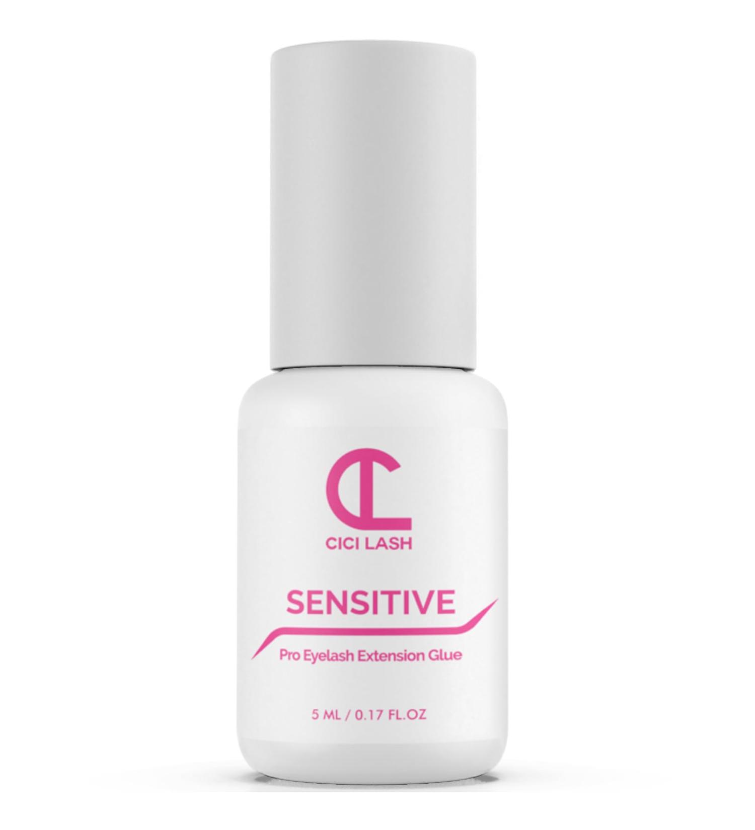 Sensitive Low Fume Eyelash Extension Glue - 5 Week Retention Quick Drying Latex Free 5ml | Professional Quality for Individual & Volume Lashes - Buy Online on GoSupps.com