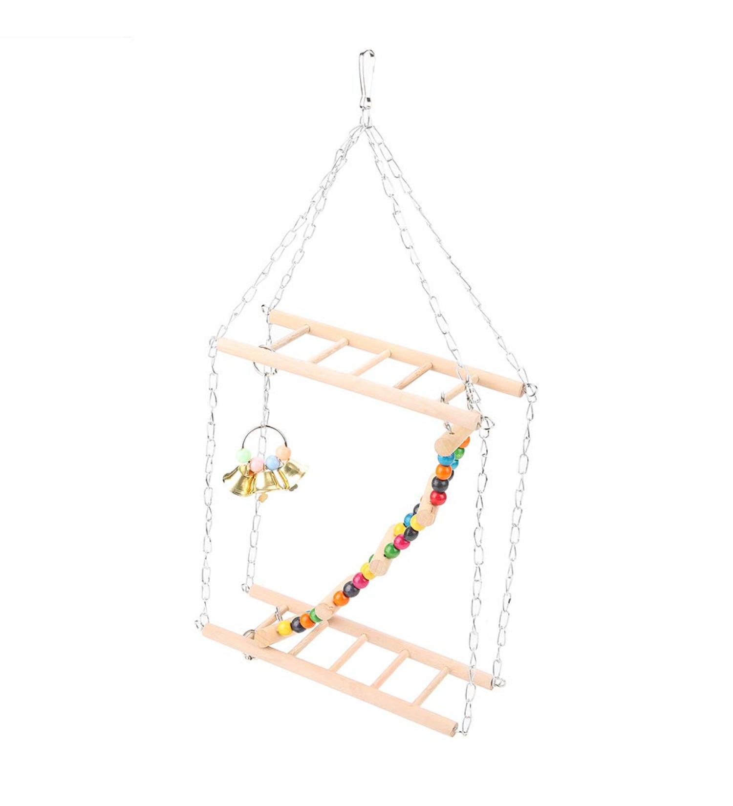 Pet Steps Pet Toy Pet Stairs Bird Toy Budgie Swing Ladder Bird Swing Toy Hammock Budgie Toy Hanging Toy - Buy Online on GoSupps.com