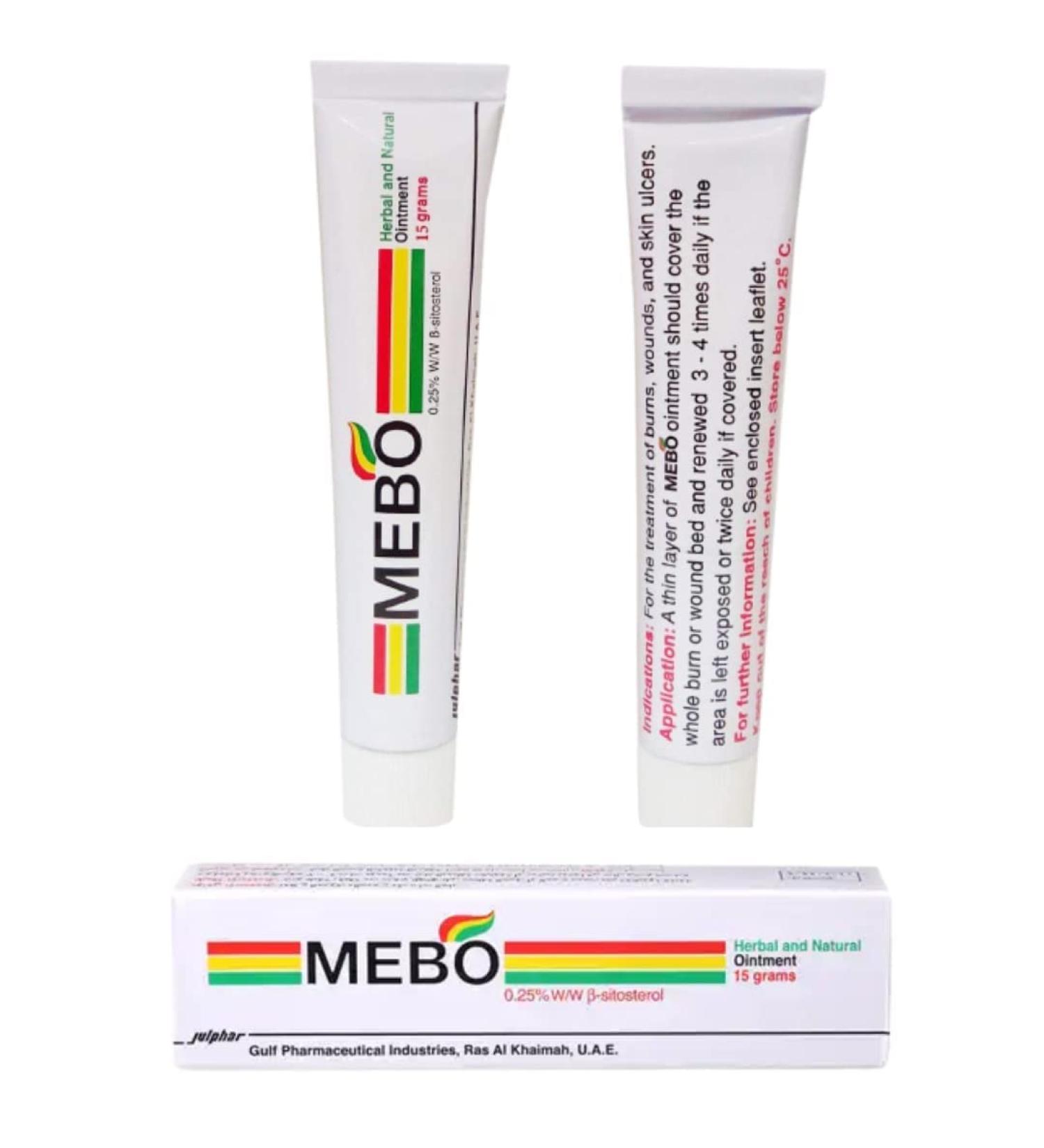 MEBO Burn Cream Ointment - 2 Tubes x 15g | Fast Healing First Aid for Wounds & Scars - Buy Online on GoSupps.com