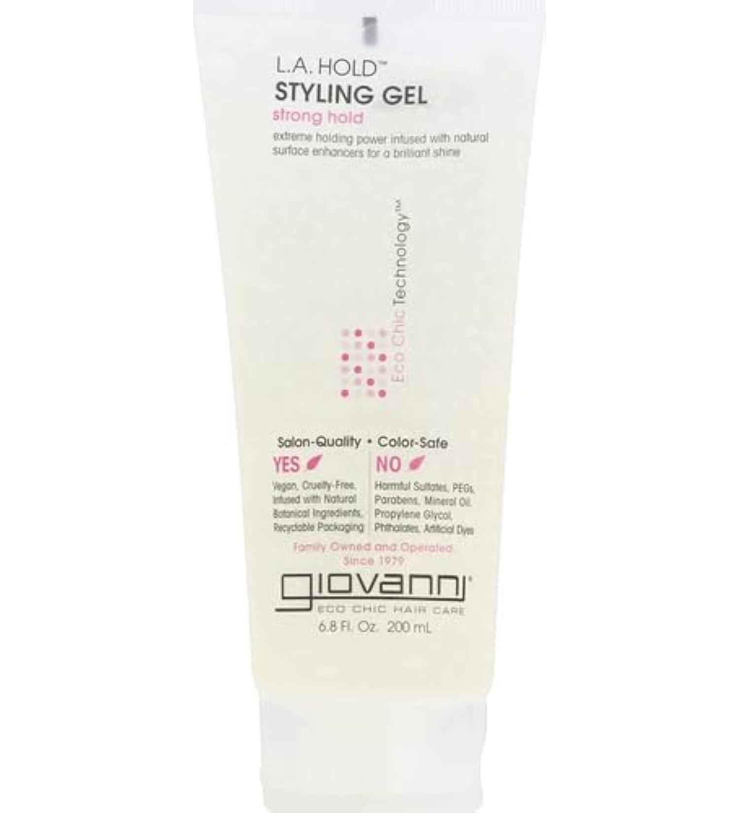 Giovanni Styling Gel L.A. Natural 6.8 Fl Oz | Best International Shipping for Hair Care - Buy Online on GoSupps.com