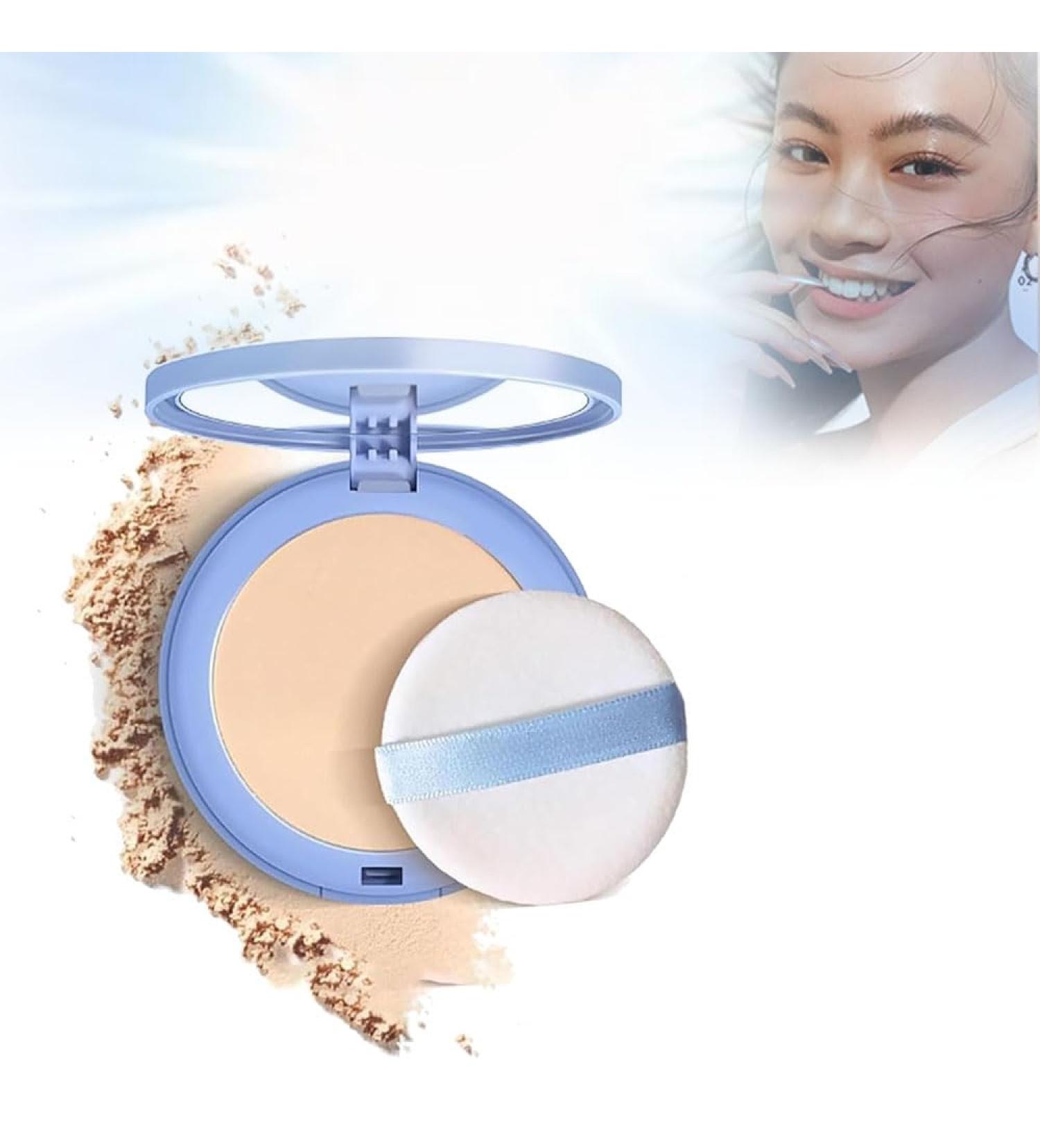Summer Oil Control Matte Perfections Pressed Powder Oil Control Face Powder Waterproof Setting Powder Makeup Waterproof Long Lasting Finishing Powder (01#-Classic ivory) - Buy Online on GoSupps.com
