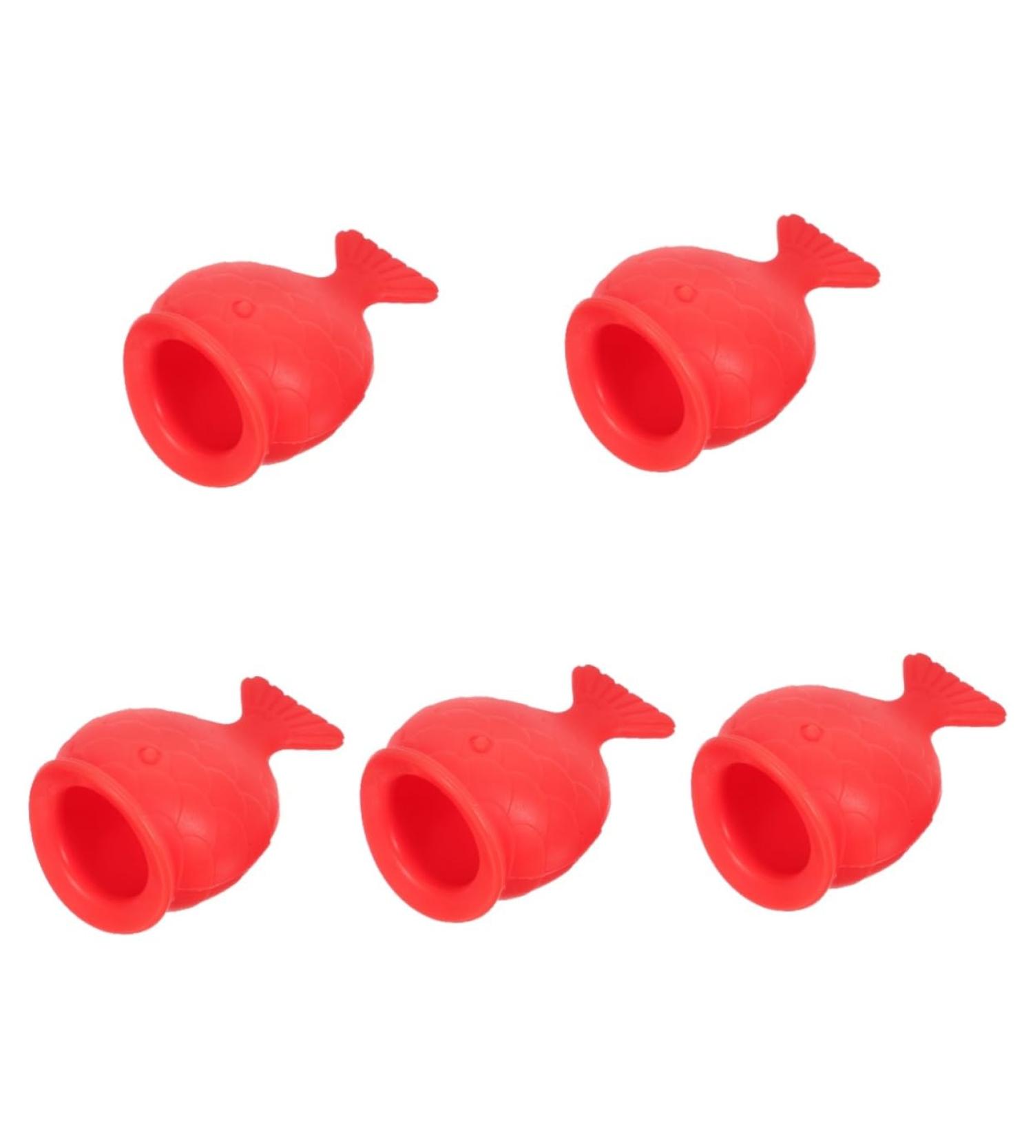 OHPHCALL 5pcs Lip Lip Plumper Treatment Red Suction Silicone Lip Plumping Device 8.2x6cmx5pcs Redx5pcs - Buy Online on GoSupps.com