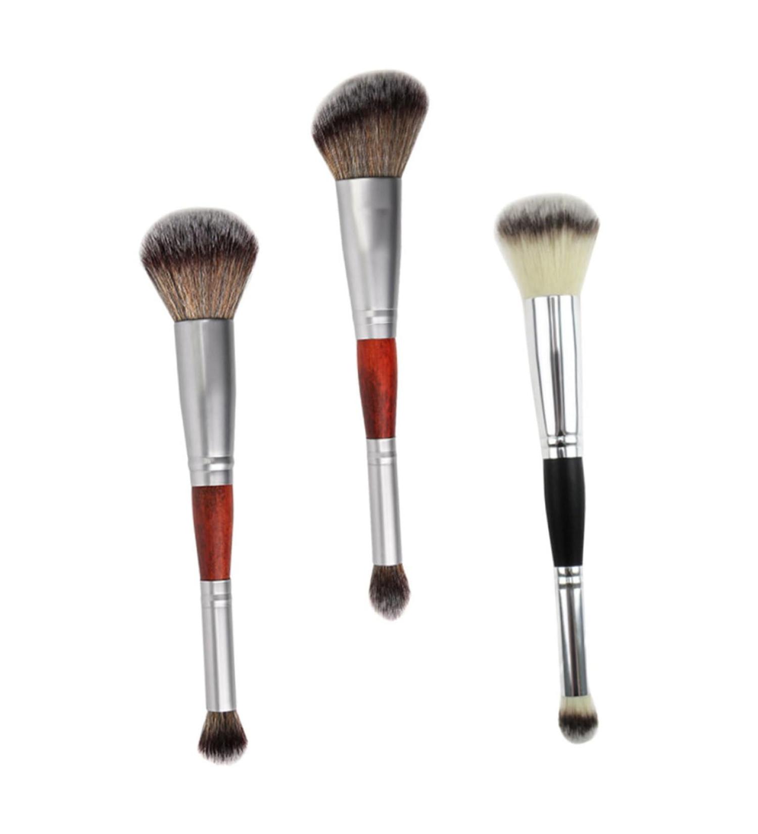 Didiseaon 3pcs Double-ended Makeup Brush Eyeshadow Stick Highlighter Makeup Brush Woman Cosmetic Brush Make up - Buy Online on GoSupps.com
