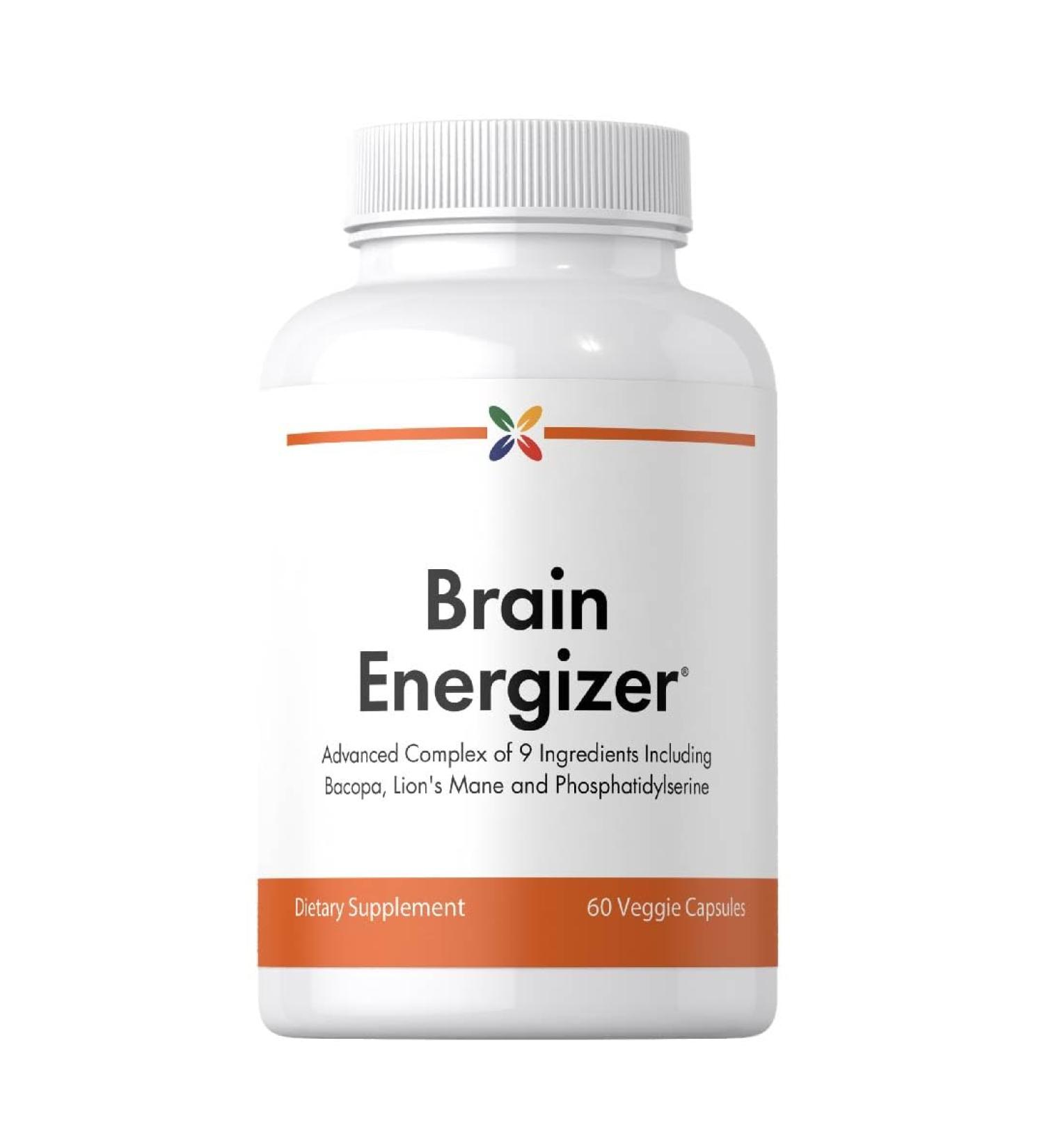 Stop Aging Now - Brain Supplement Complex - with Ginkgo Biloba Lion's Mane Bacopa and DMAE - 60 Vegetarian Capsules - Advanced Blend - Buy Online on GoSupps.com