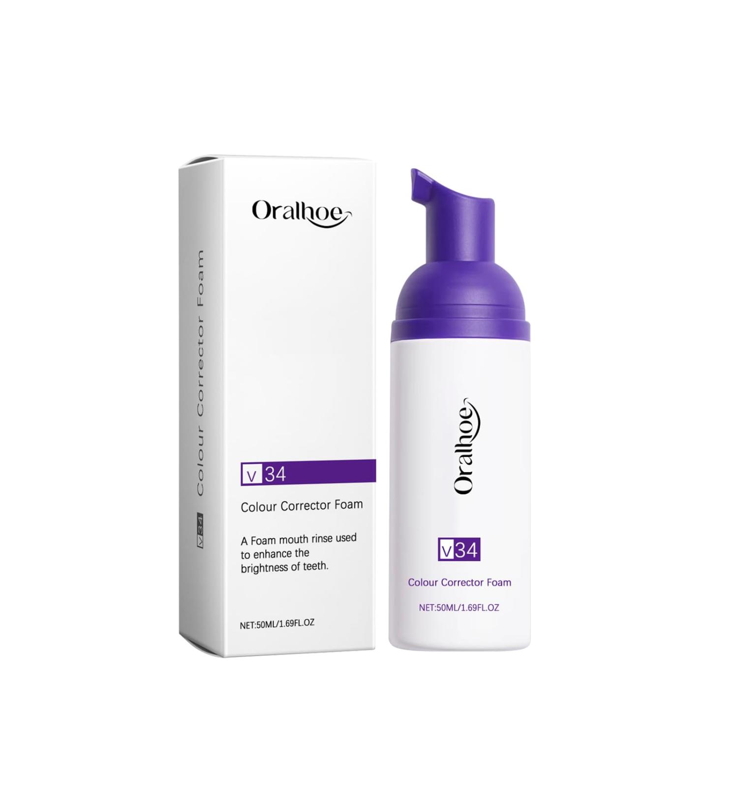 Purple Teeth Cleaning Mousse Cleans and Cares for Teeth Oral Care Removes Stains Gentle Teeth Cleaning Mousse - Buy Online on GoSupps.com