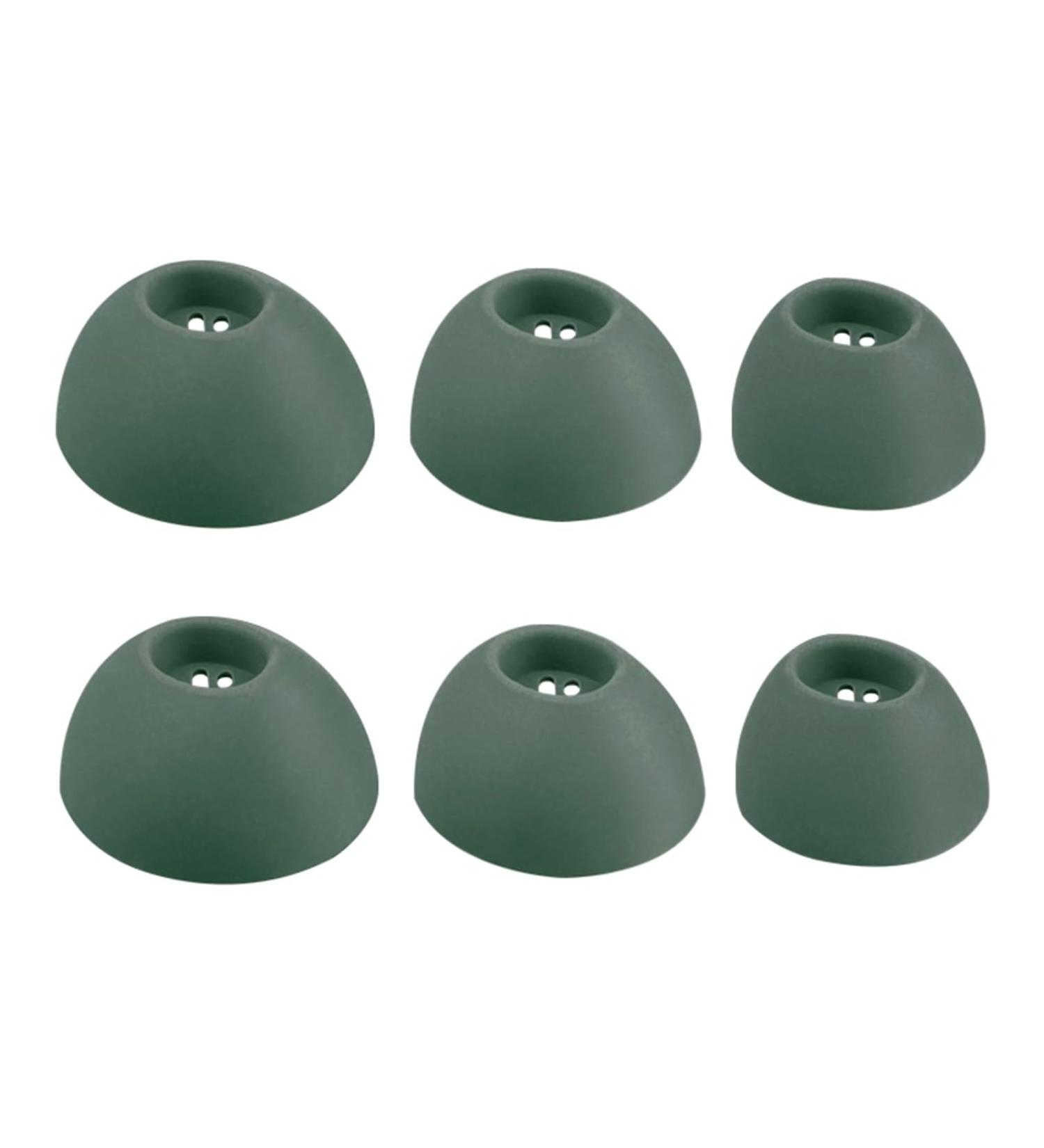 3Sets Silicone Earbud Tips Earplugs for Buds 2 in Ear Headphones Eartips Sound Isolation Dark Green - Buy Online on GoSupps.com