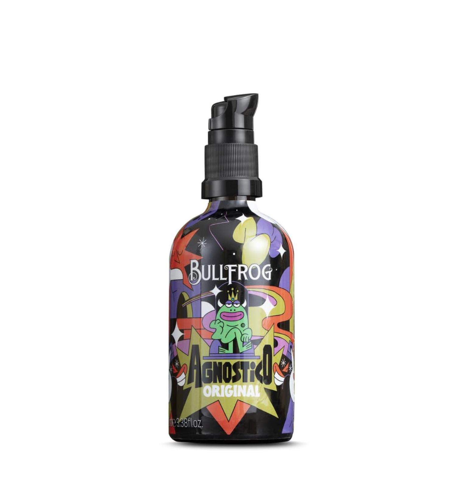 Bullfrog - Baume Barbe Agnostico Multifonction dition Limit e Artist 100ml - Nourrit et Hydrate la Barbe - Prot ge contre les Irritations - Parfum aux Notes d Anis de Cuir de Tabac et de Bay Rum - Buy Online on GoSupps.com