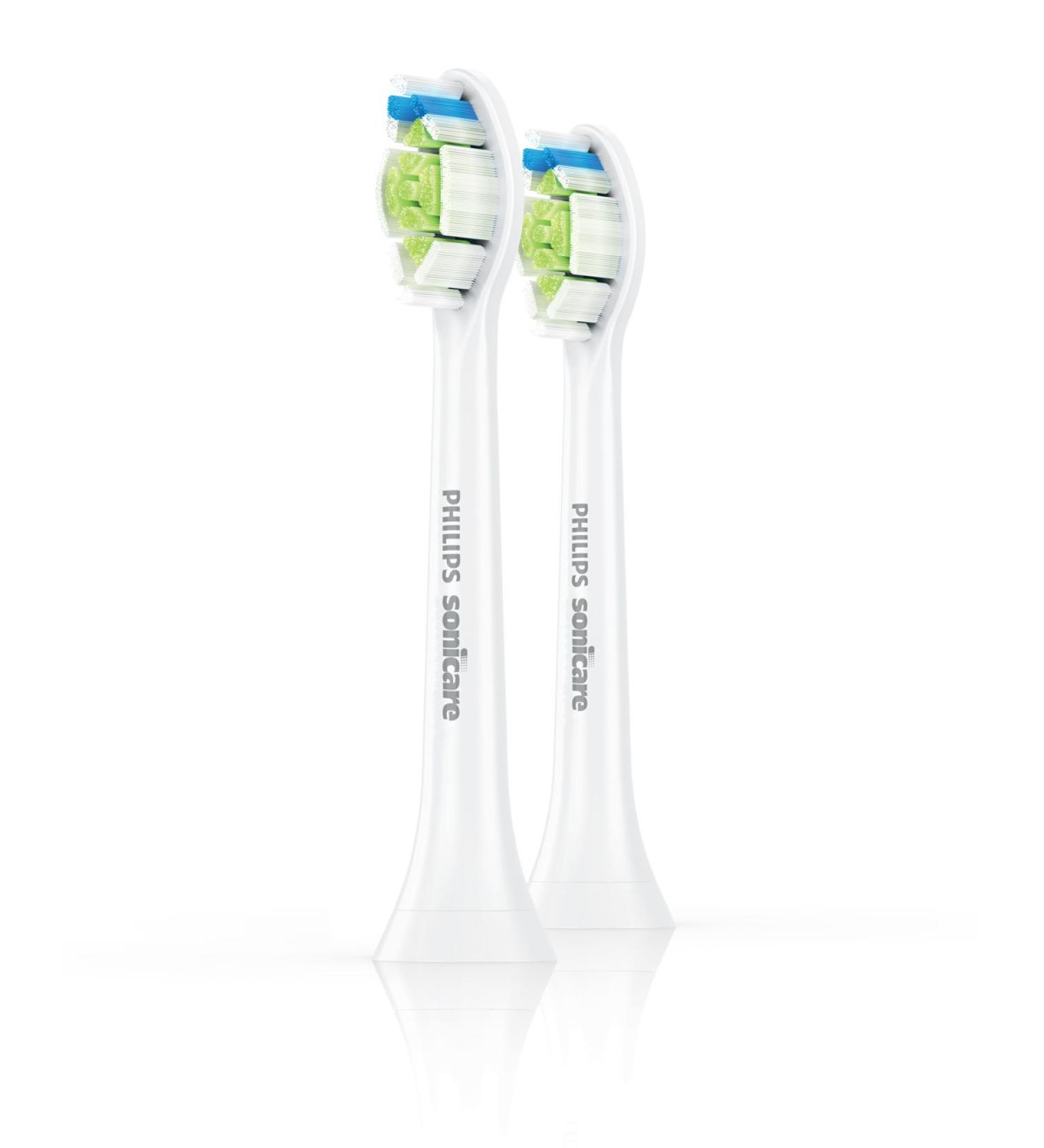 Philips Sonicare DiamondClean HX6062/64 Genuine White Toothbrush Heads - 2 Pack - Buy Online on GoSupps.com