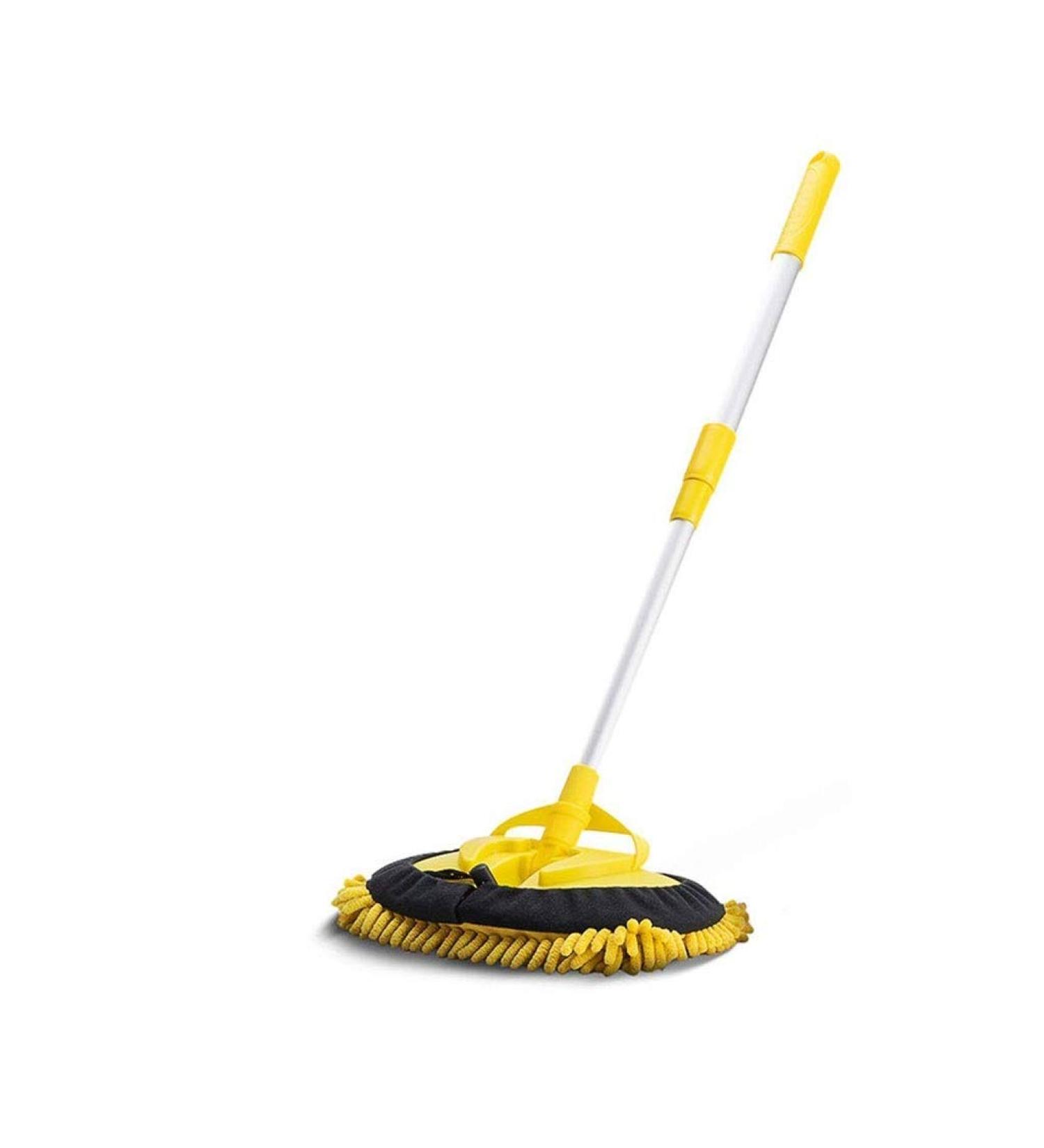 Rotating Mop Microfibre Outdoor Mop Washing Brush for Office Cleaning Household Cleaning Window Cleaning Yellow Commemoration Day to Pursue Happiness Smooth Sailing - Buy Online on GoSupps.com