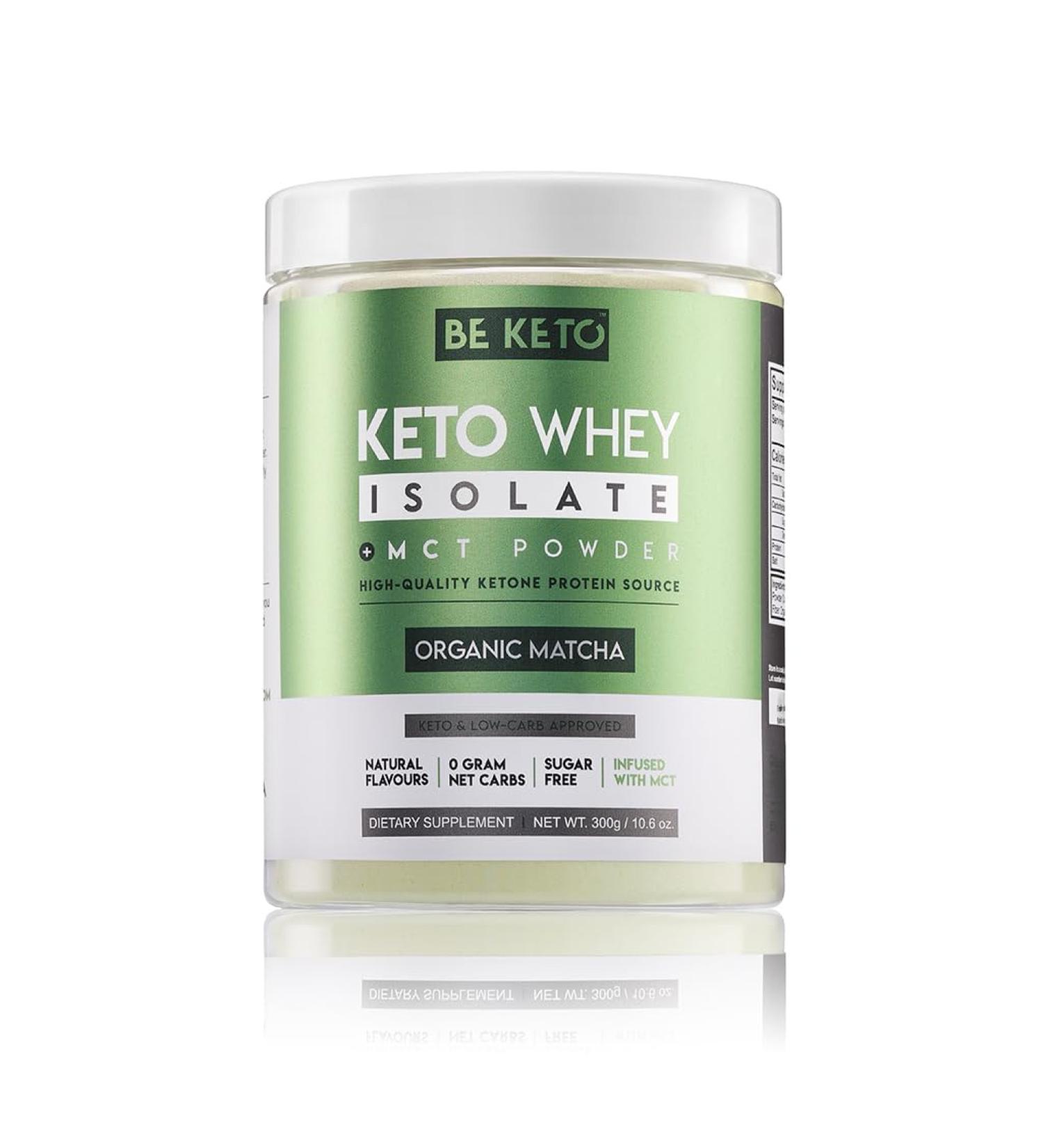  Be Keto Keto Protein Isolate with MCT - Matcha 300g - Buy Online on GoSupps.com