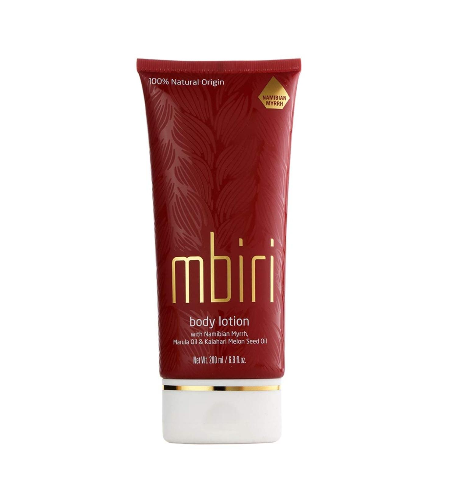 Mbiri Marula Body Lotion - 100% Natural Vegan Body Lotion with Marula Oil Shea Butter & Myrrh (200ml) - International Shipping Available - Buy Online on GoSupps.com