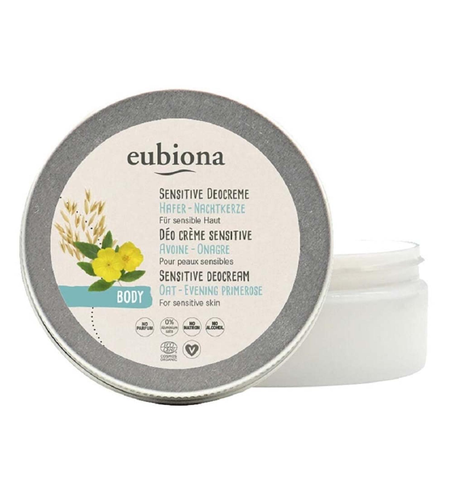 Eubiona Eubiona Sensitive Deocreme Evening Primrose and Oat Candle 50 ml (2)