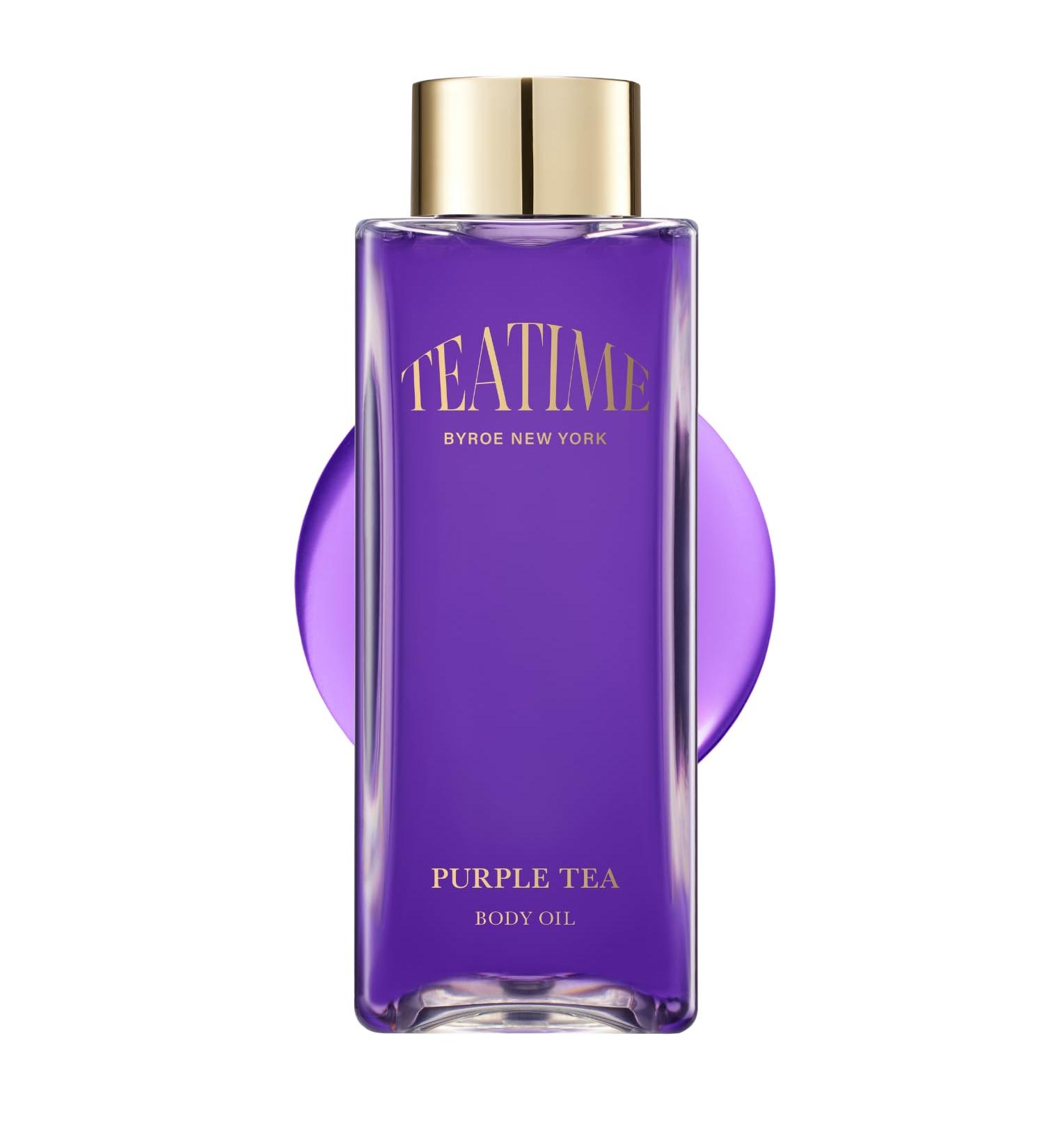 Byroe Purple Tea Body Oil - Moisturizing Almond Oil & BHA for Dry Skin | Lavender Jasmine Scent | Vegan & Fast Absorbing - 65 ML - Buy Online on GoSupps.com
