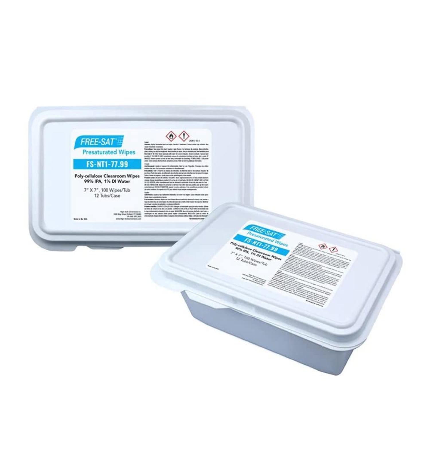 High-Tech Conversions FS-NTP-911.35CB High Tech Conversions STERILE PRE-SAT PP 9X11 Wipes UN3175 - Buy Online on GoSupps.com