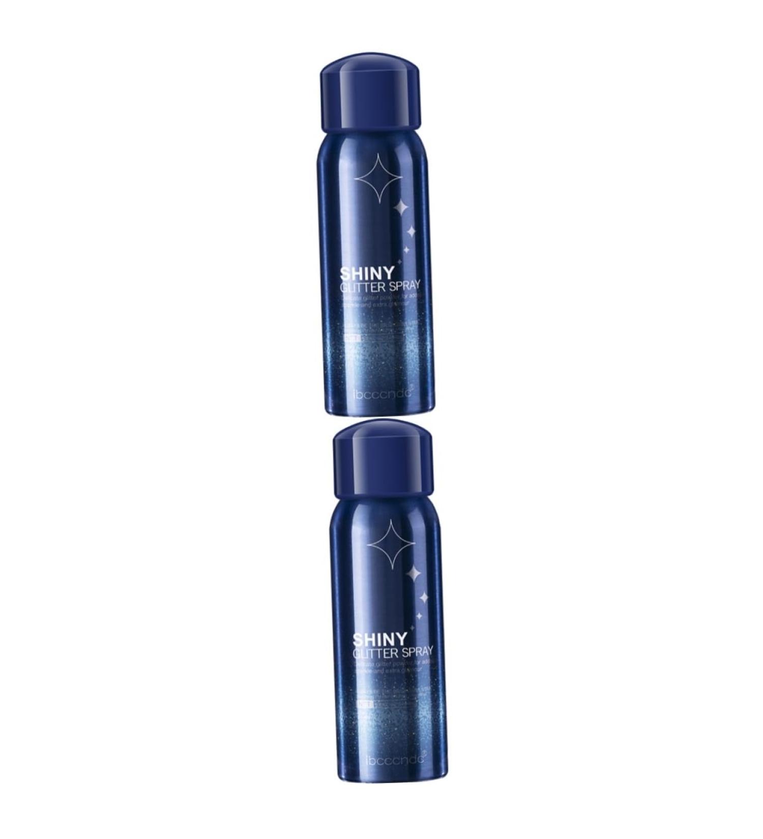 FOMIYES 2pcs Spray Hair Glitter & Body Highlighter - Shimmering Makeup for All Skin Types | International Shipping - Buy Online on GoSupps.com