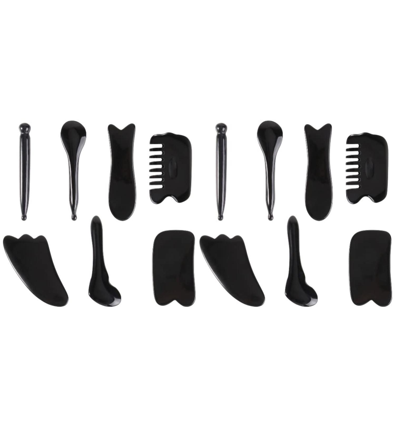 FRCOLOR 7pcs Scraping Board Set | Facial Massage Tools & Guasha Board for Natural Skin Care International Shipping Available - Buy Online on GoSupps.com