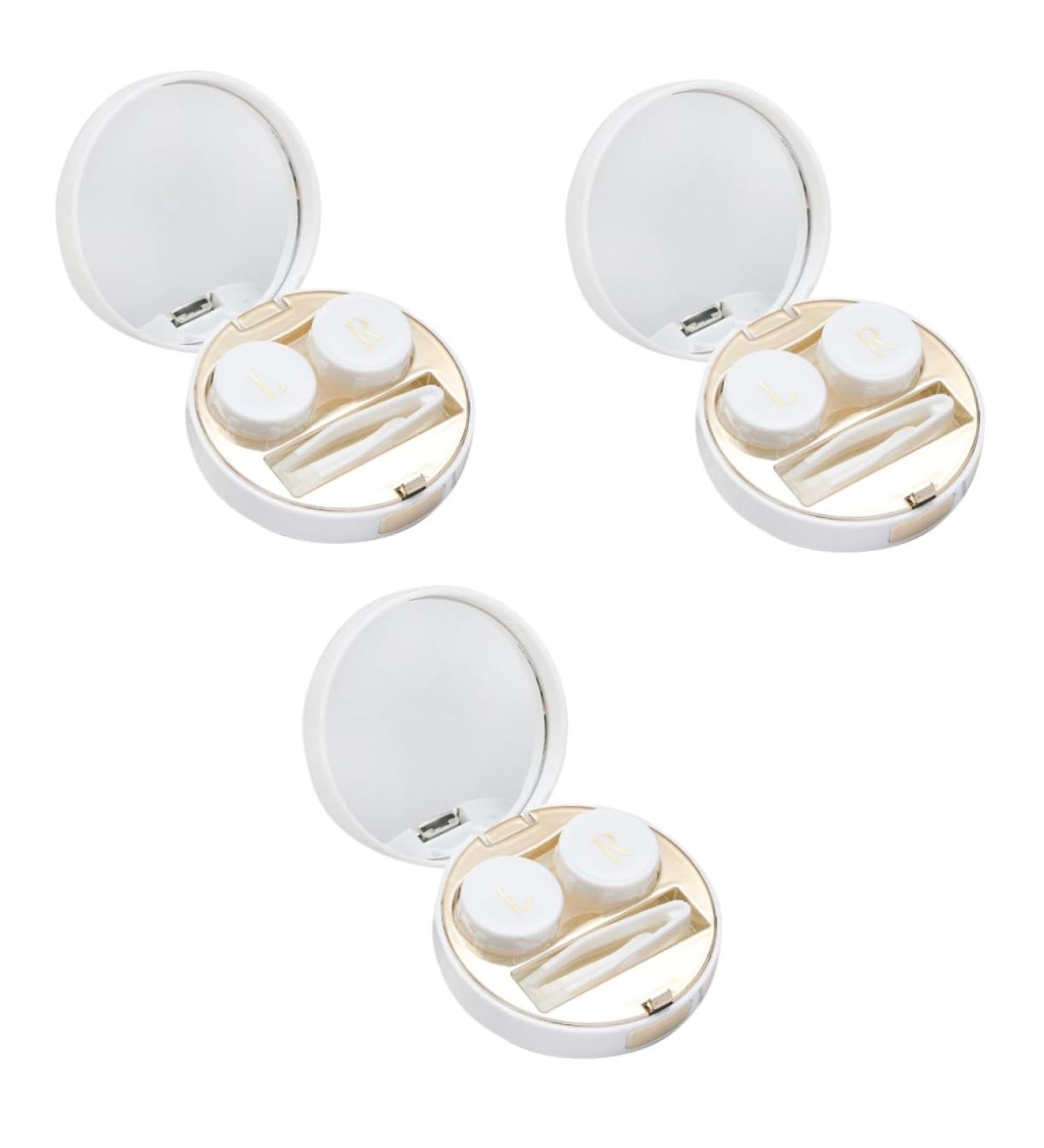 Buy Healvian 3-Piece Contact Lens Organizer - Portable Marbling Storage Box for Travel | International Shipping Available - Buy Online on GoSupps.com