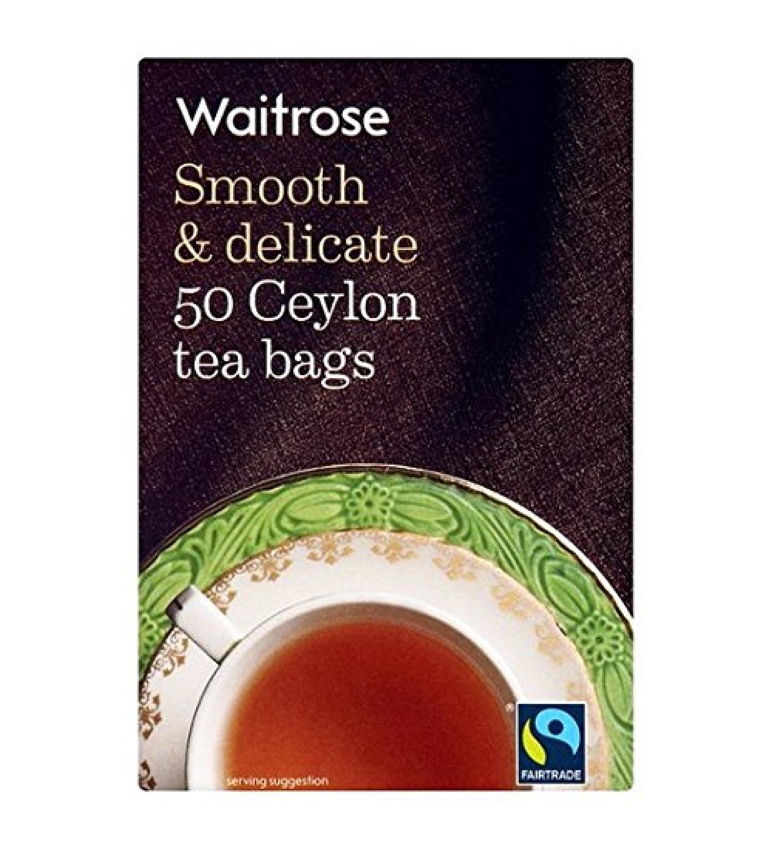 WAITROSE Waitrose Ceylon Pack of 50 Tea Bags