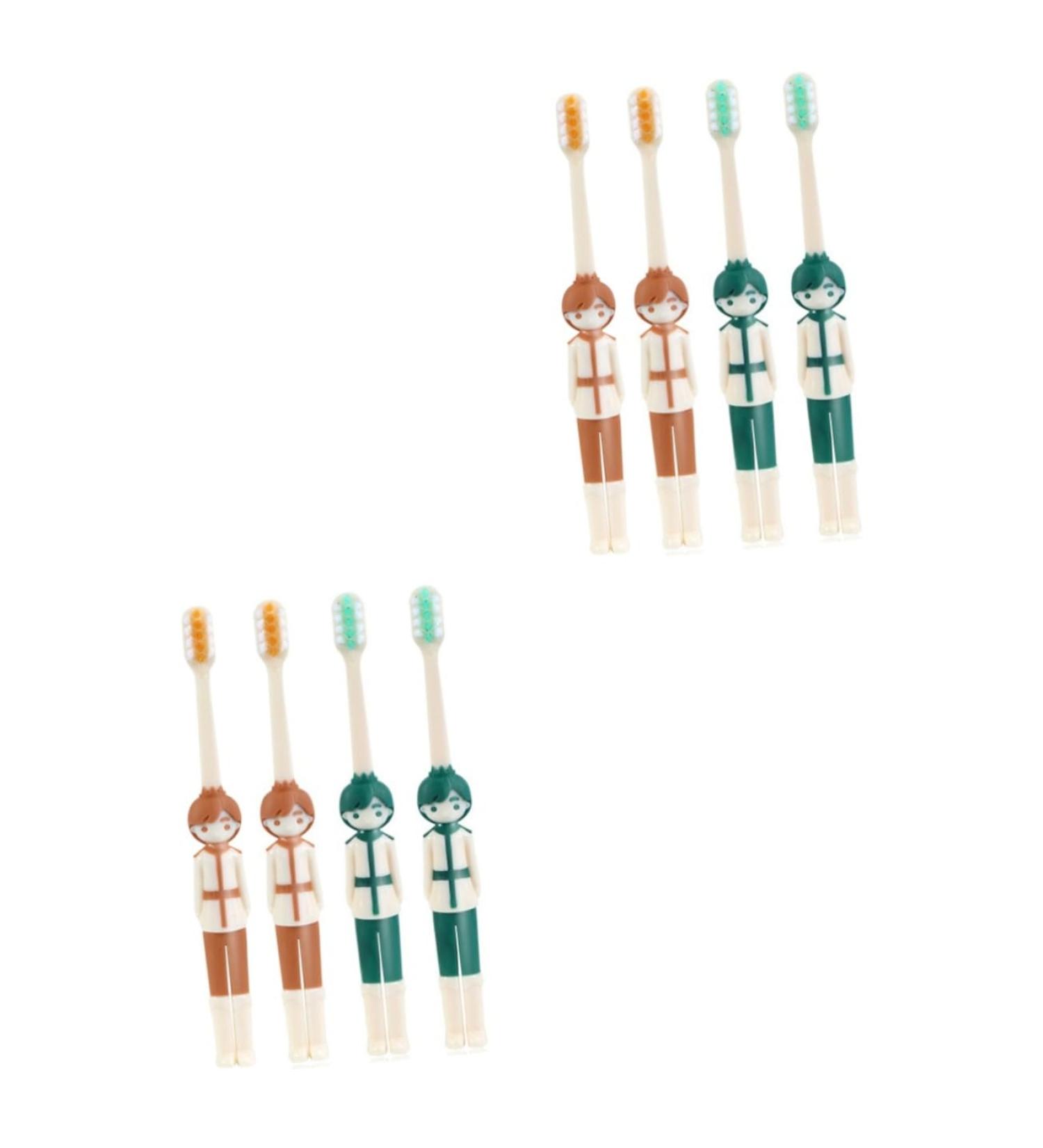 Healeved 8 STK Children's Travel Toothbrush - Durable & Convenient Tooth Cleaning Tools for Toddlers | Perfect for Daily Use - Buy Online on GoSupps.com