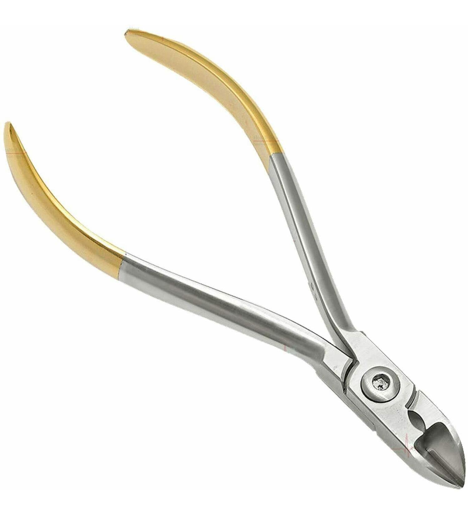 Medentra Orthodontic Hard Wire Cutter TC Dental Forceps Orthodontist 15 Degree Curved