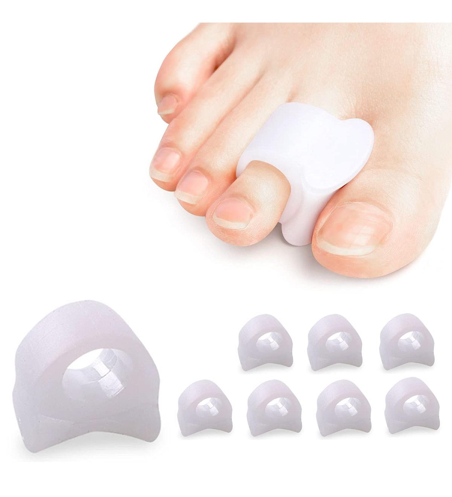 Toe Separator Hammer Toe Straighteners - Pain Relief & Comfort for Overlapping Toes - Gel Cushions for Leather Shoes (4 Pairs) - Buy Online on GoSupps.com