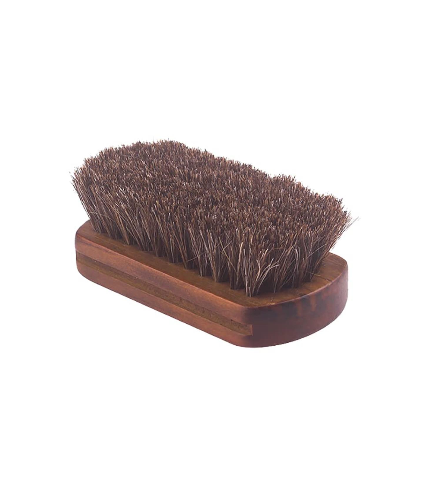 Horsehair Shoe Polish Brush Shine Brush Horse Hair Leather Cleaning Brush Leather Care Tools for Polishing Shoes Clothes Handbags - Buy Online on GoSupps.com