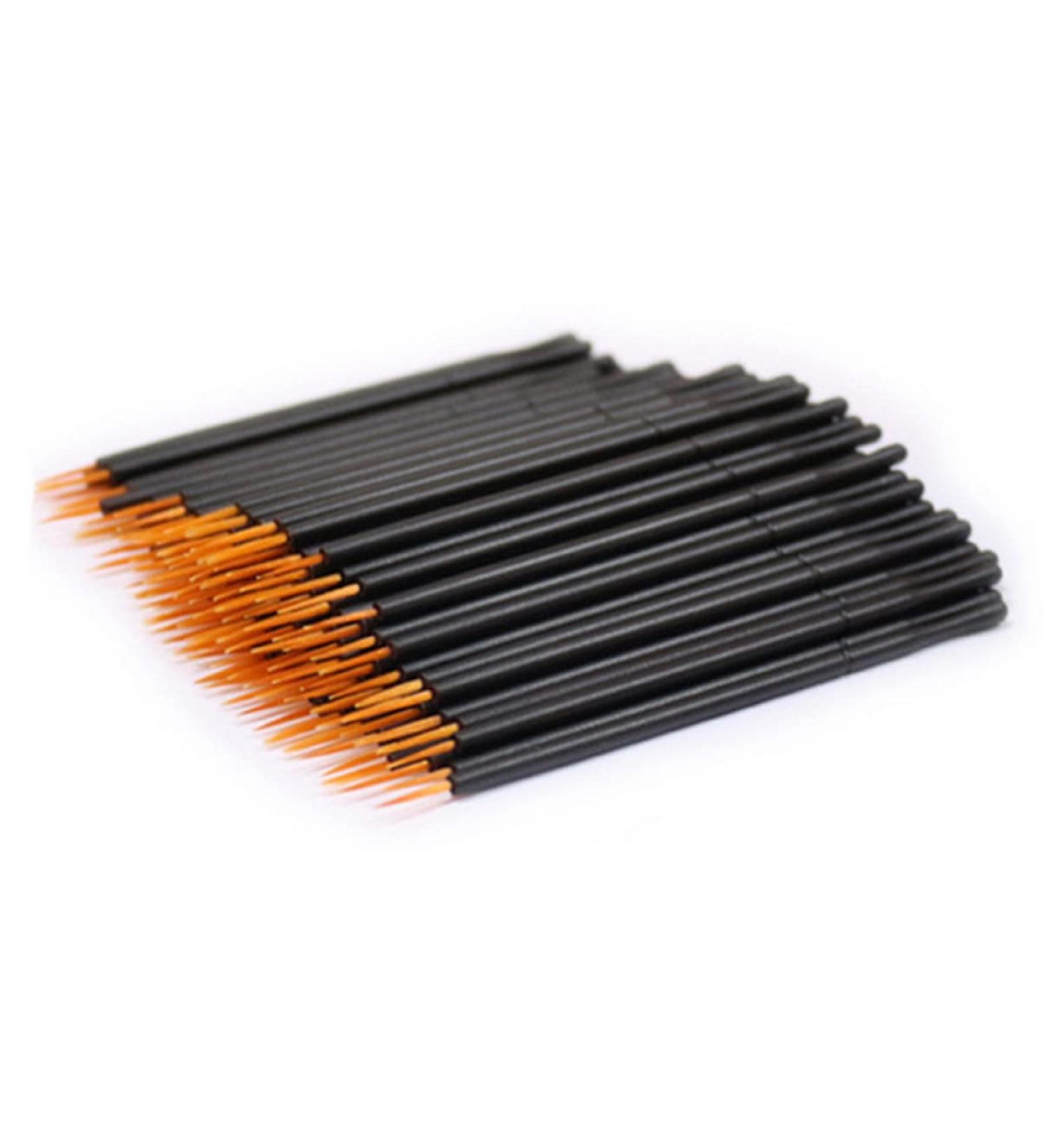 Healeved 100pcs Wand Applicator Eyeliner Liquid Makeup Lip Gloss White Eye Liner Eyeliner Brushes Fine Point 15cmX10cm Orange - Buy Online on GoSupps.com